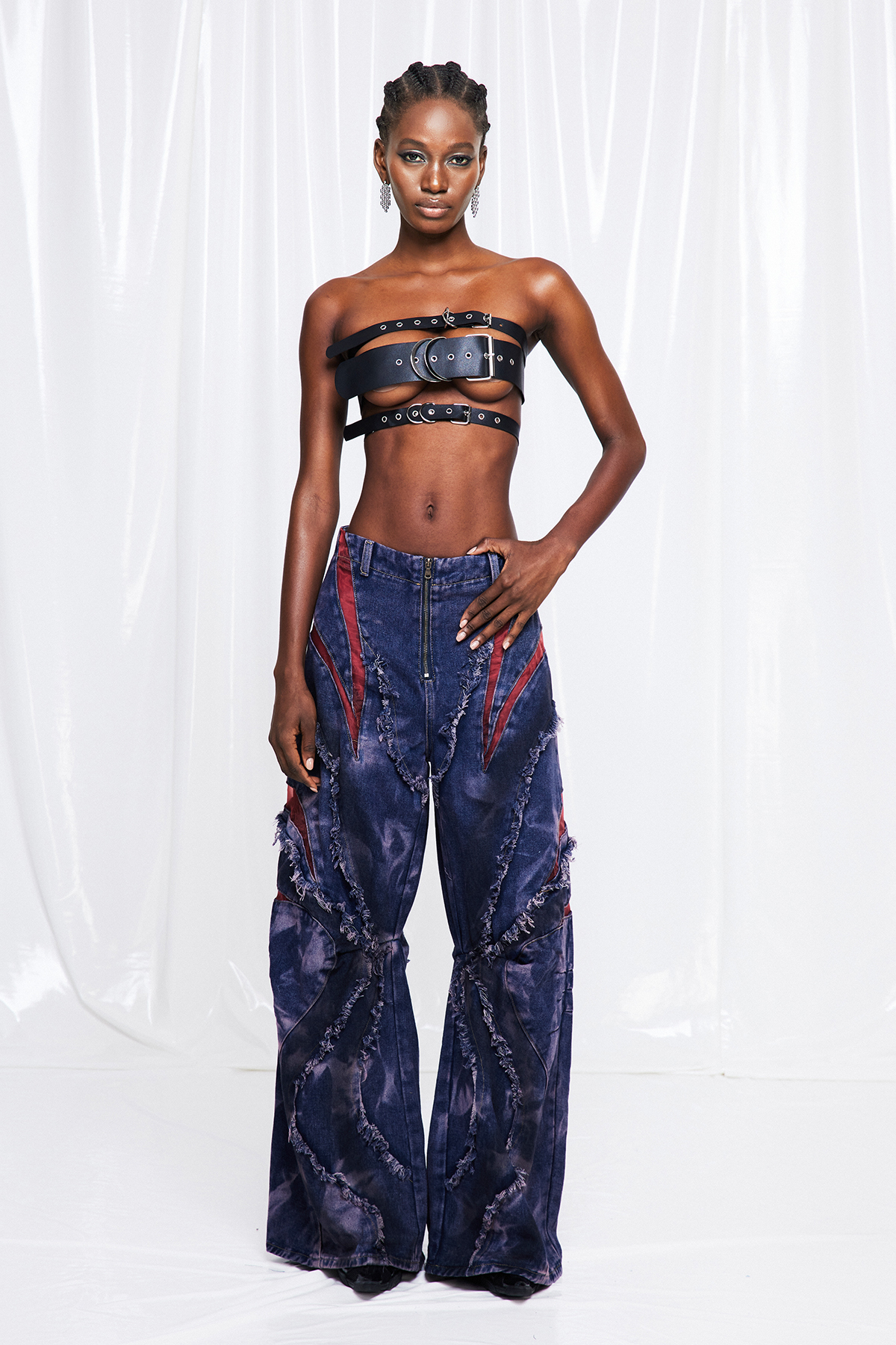 Fumi Buckle Leather Top