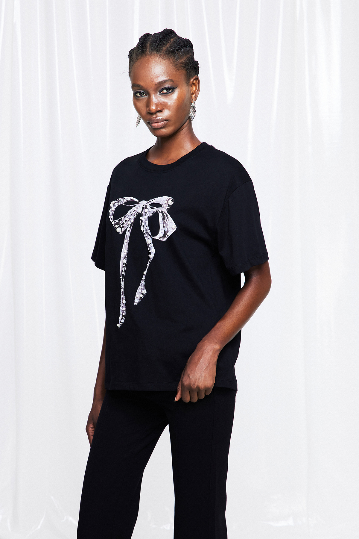 Fumiko Pearl Bow Top