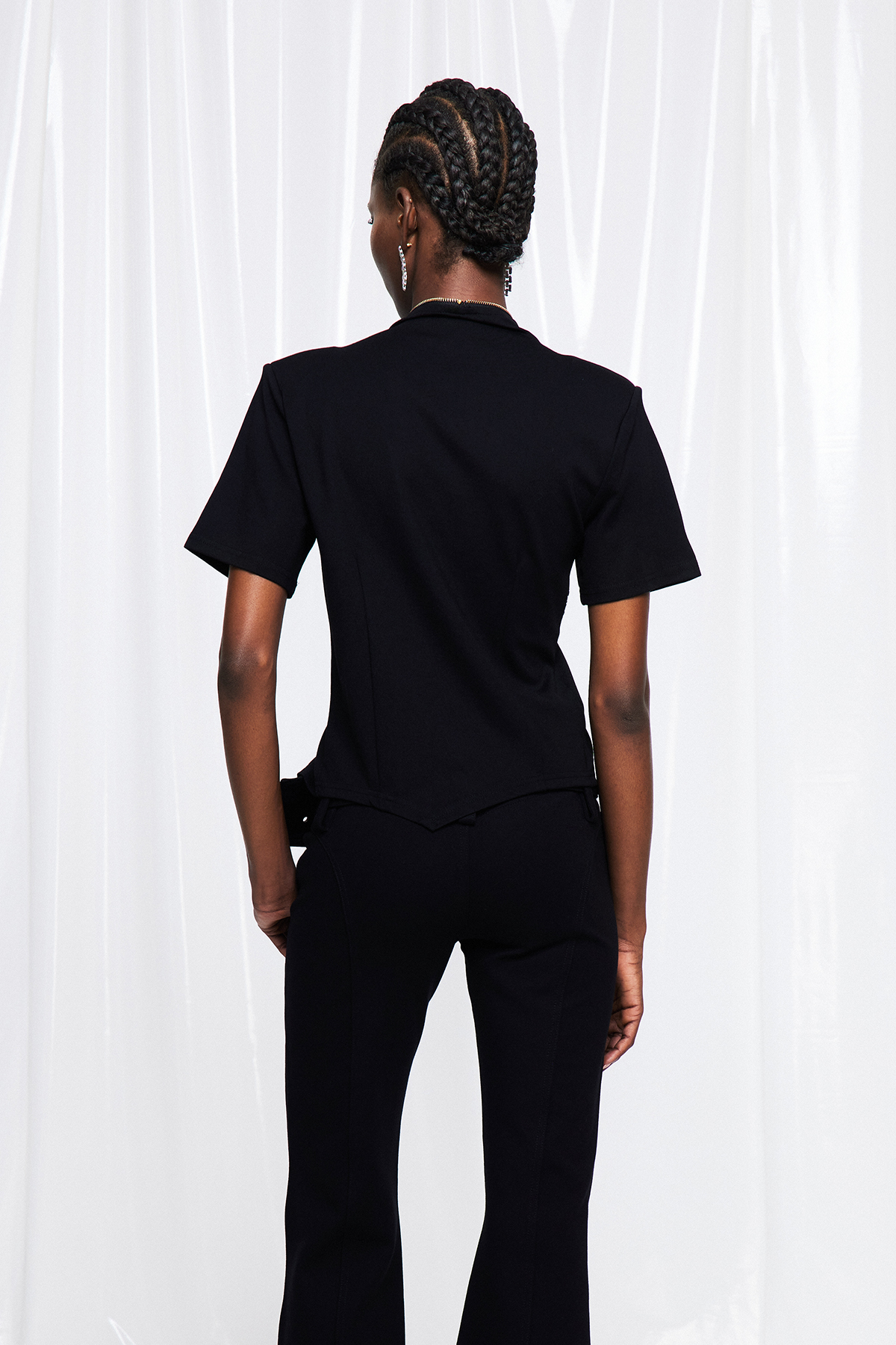 Fumio Zipper Asymmetric Top