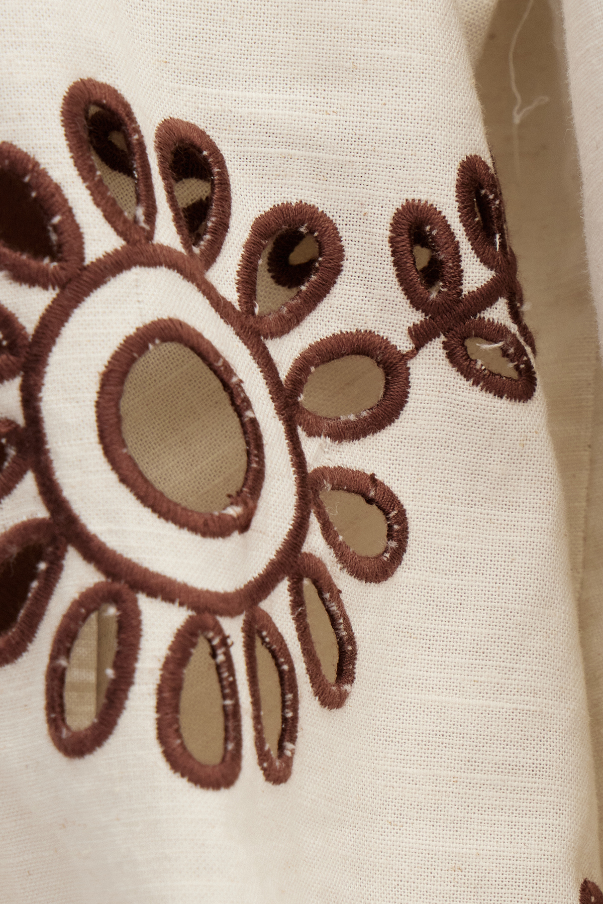 Gabby Balloon Sleeve Embroidered Skirt Set