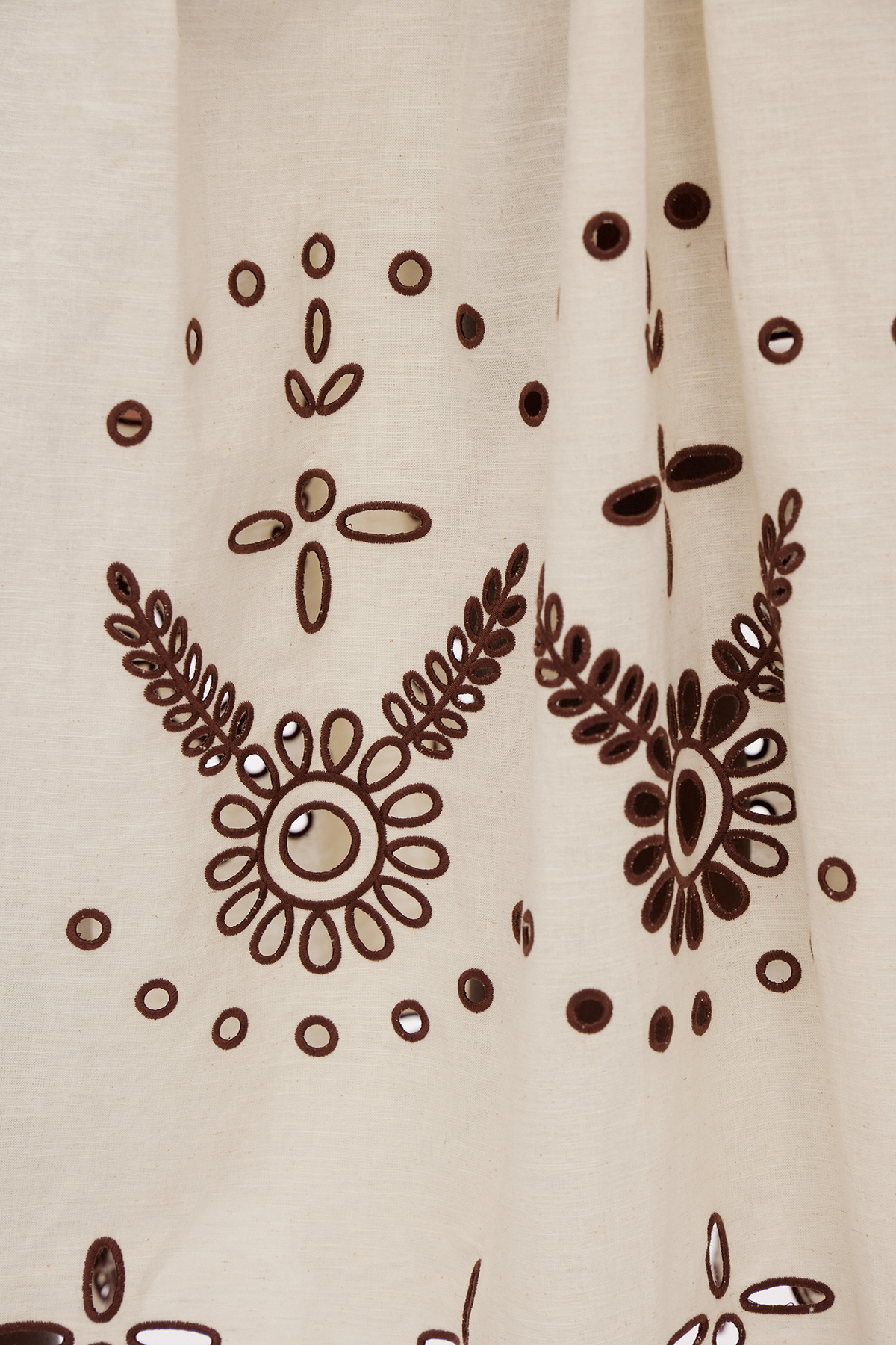 Gabby Balloon Sleeve Embroidered Skirt Set