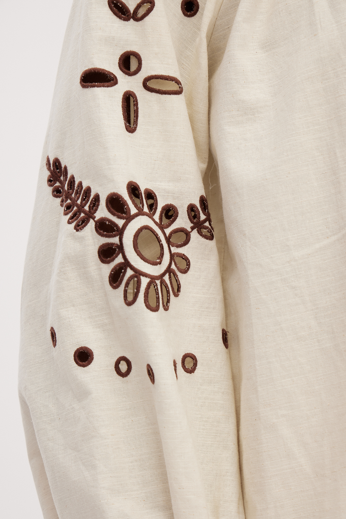 Gabby Balloon Sleeve Embroidered Skirt Set