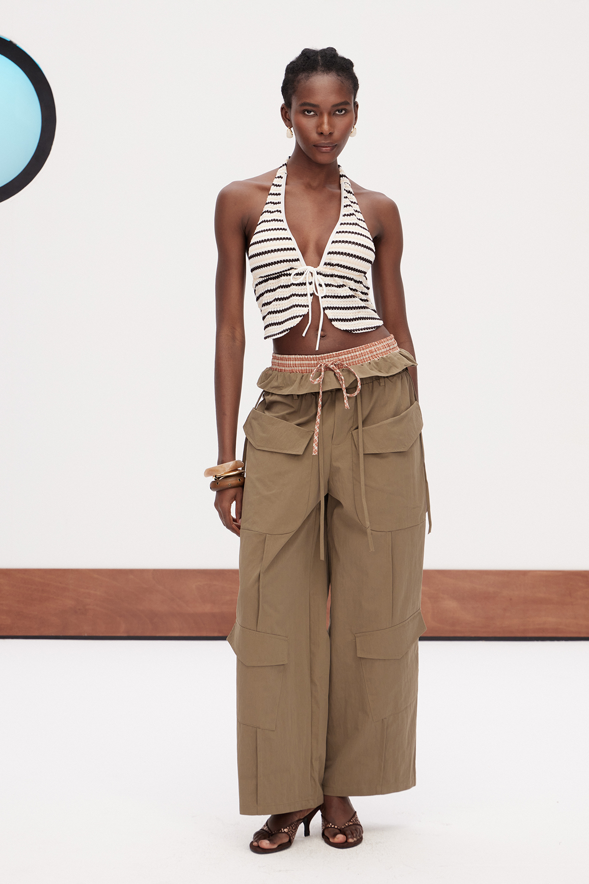 Gabinus Ruffle Cargo Pants