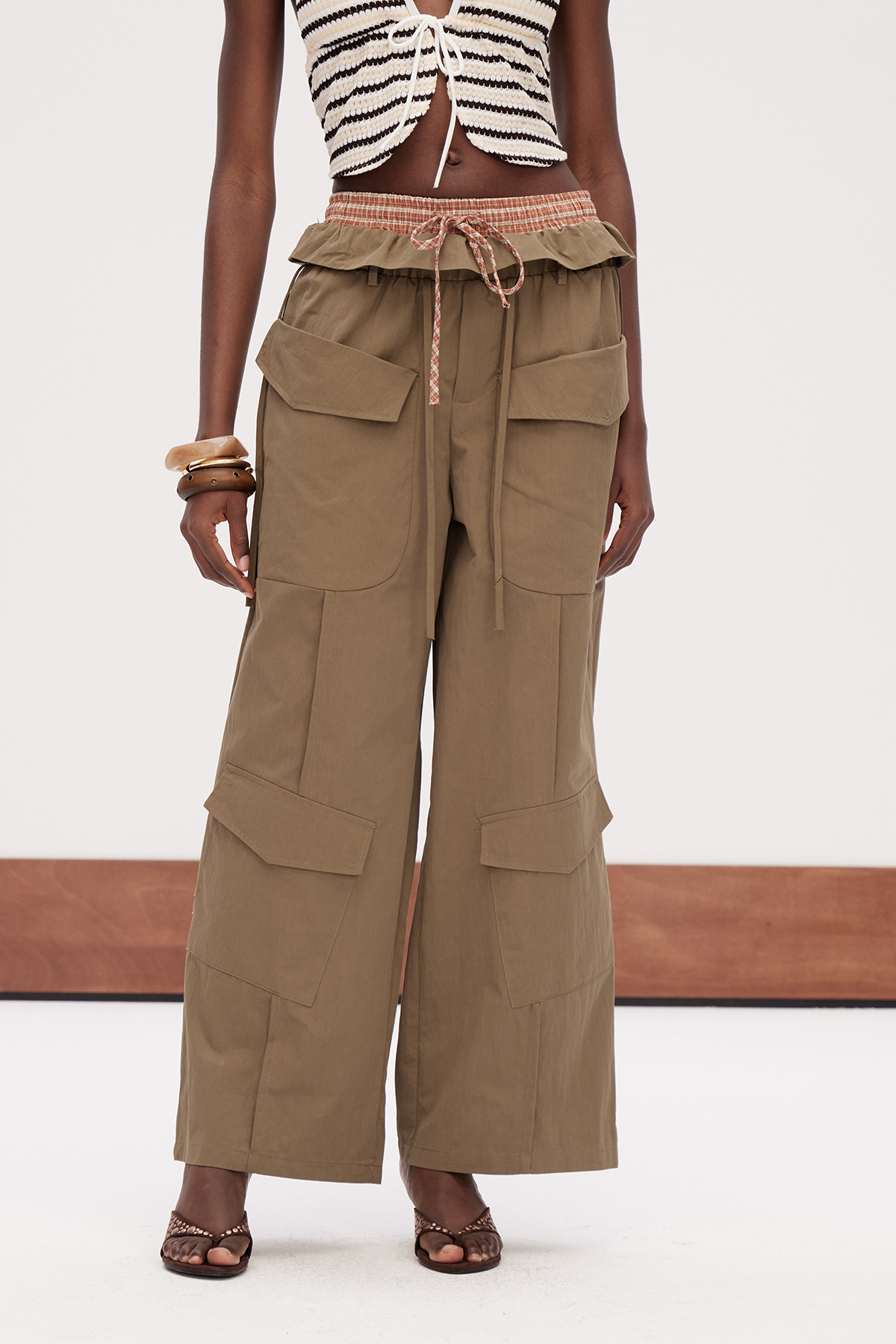 Gabinus Ruffle Cargo Pants