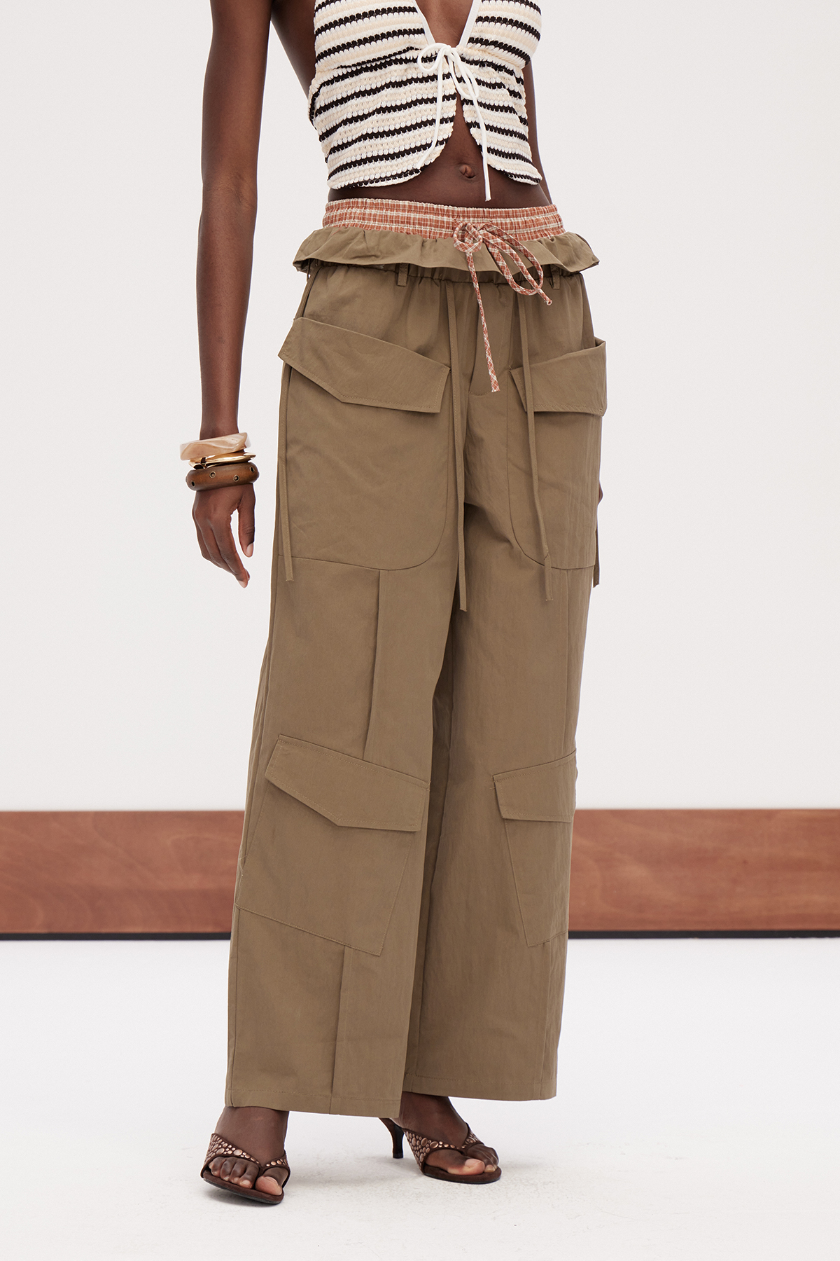 Gabinus Ruffle Cargo Pants