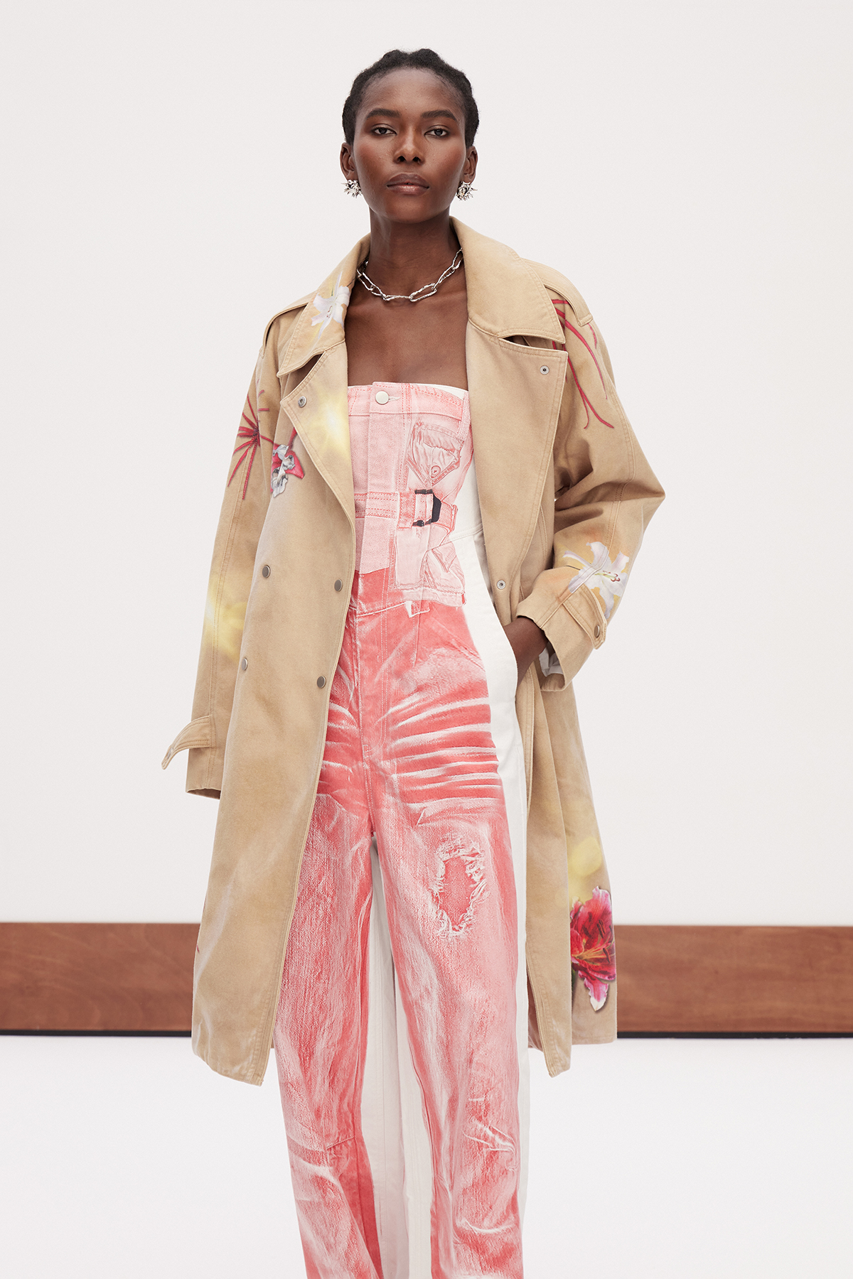 Gabrijel Lapel Print Coat