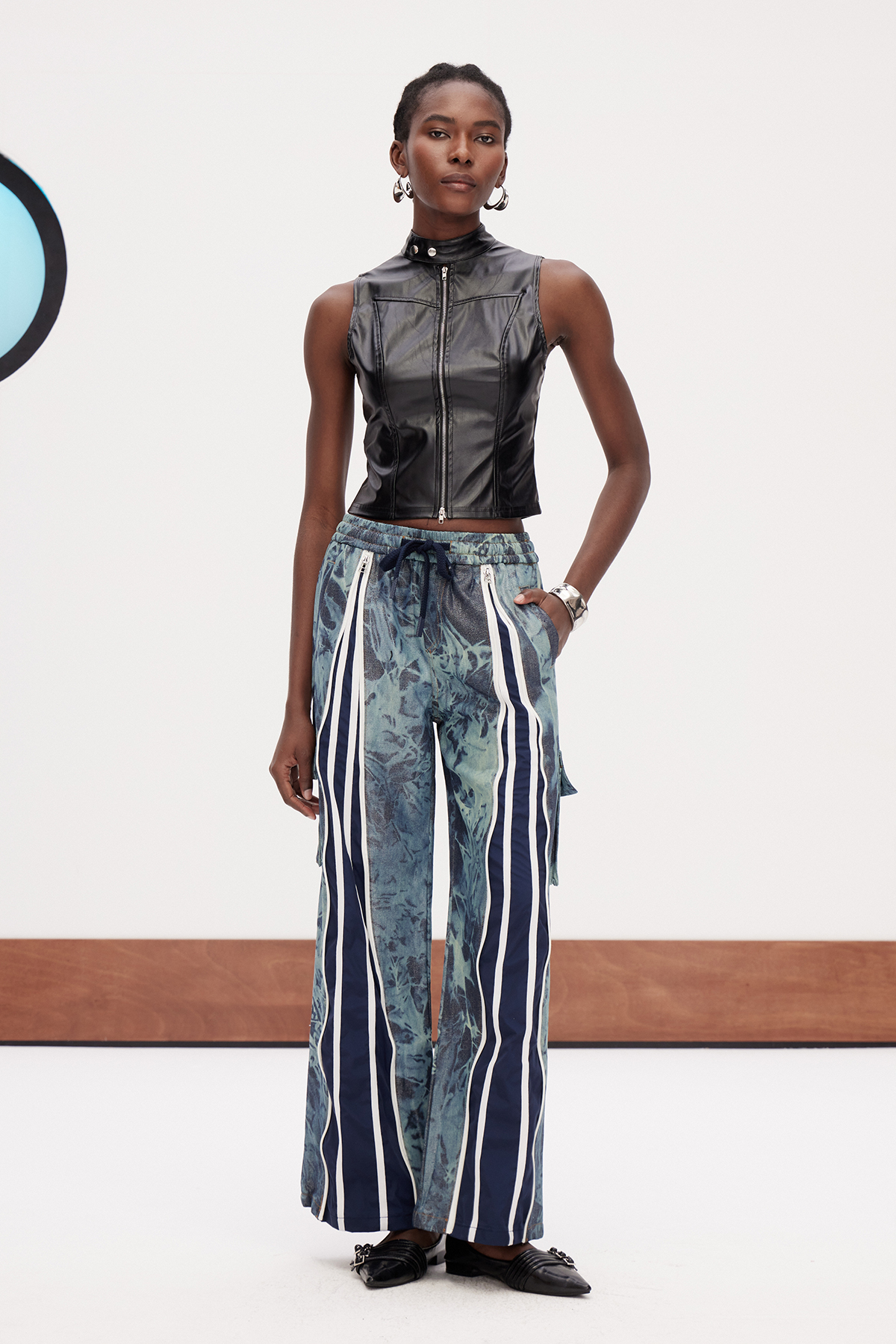 Gaea Stripe Print Pants