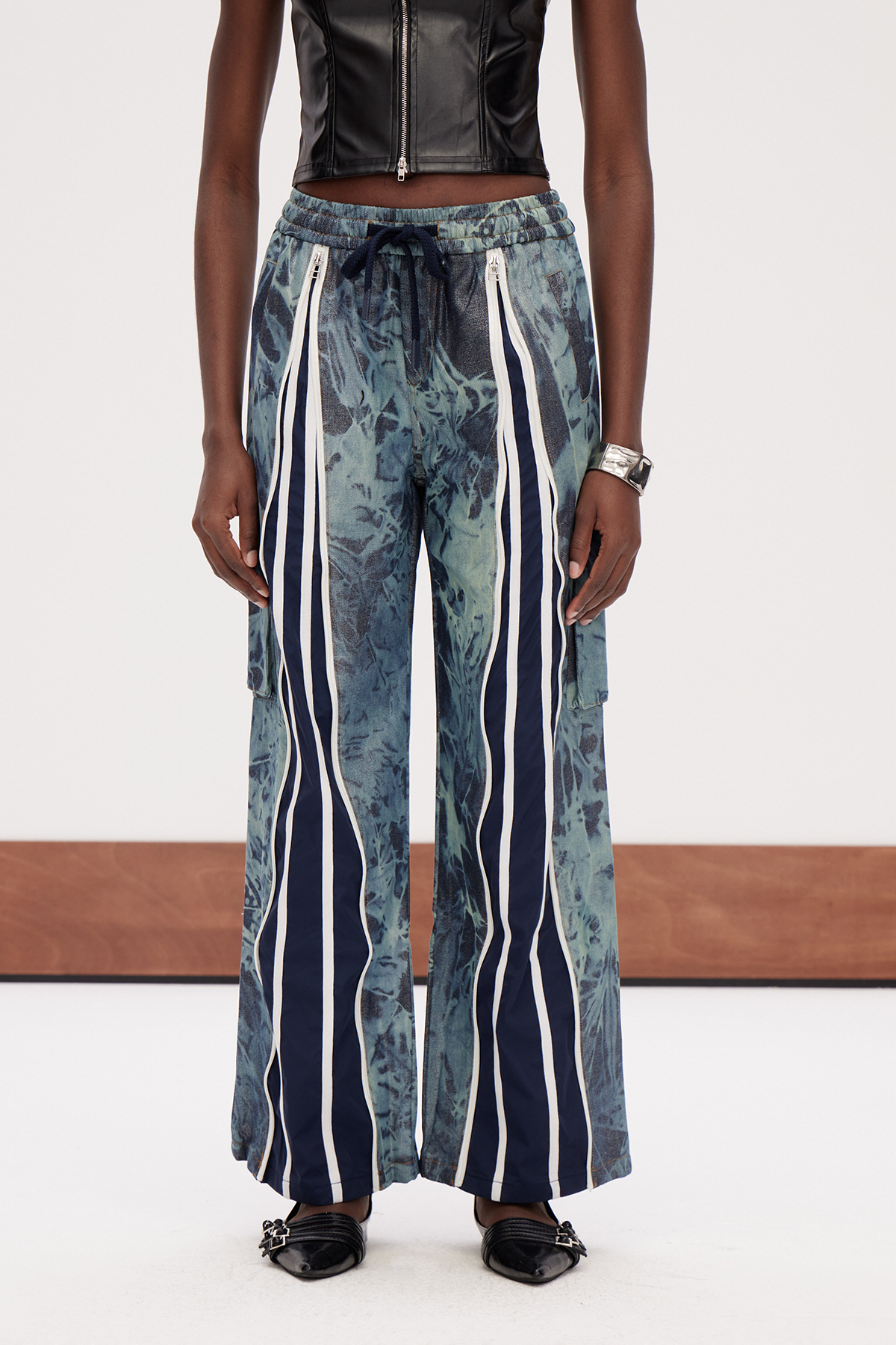 Gaea Stripe Print Pants