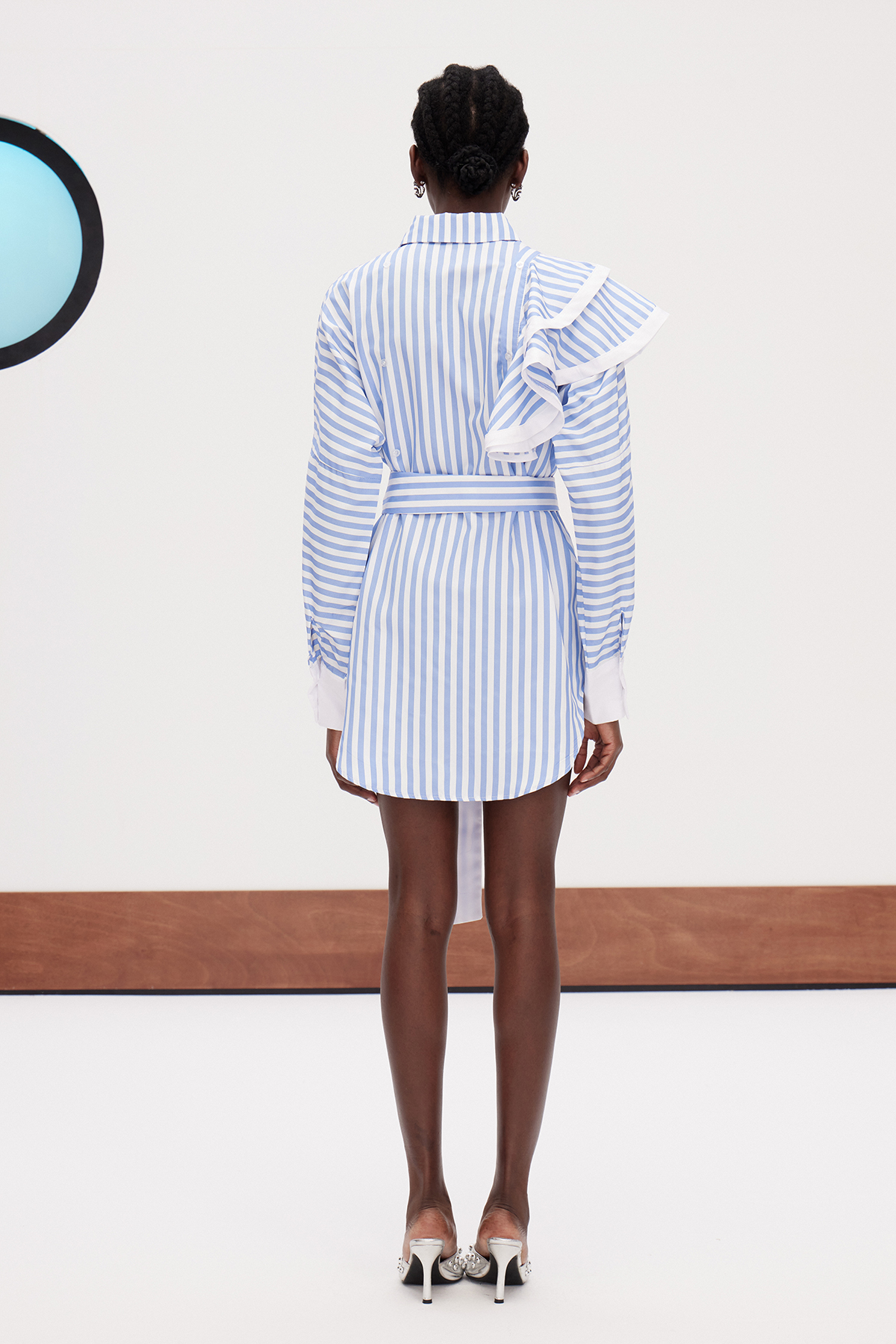 Gagik Asymmetric Mini Shirt Dress