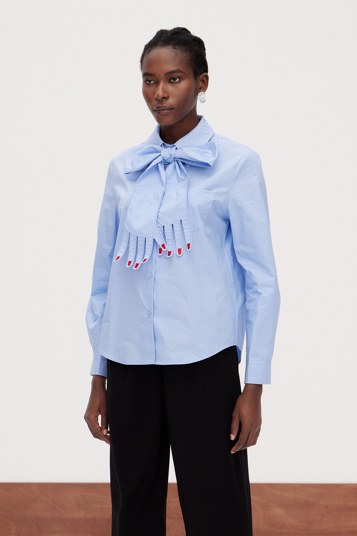 Gaiane Tie Up Deconstruct Shirt