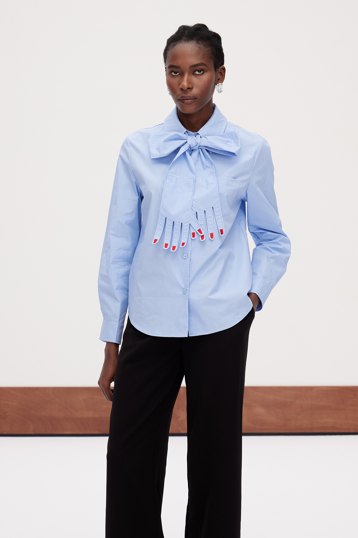 Gaiane Tie Up Deconstruct Shirt