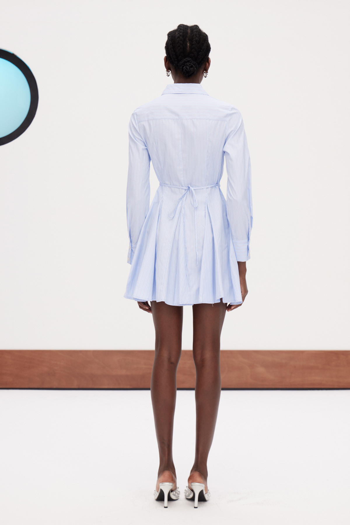 Gaila Stripe Flared Mini Dress