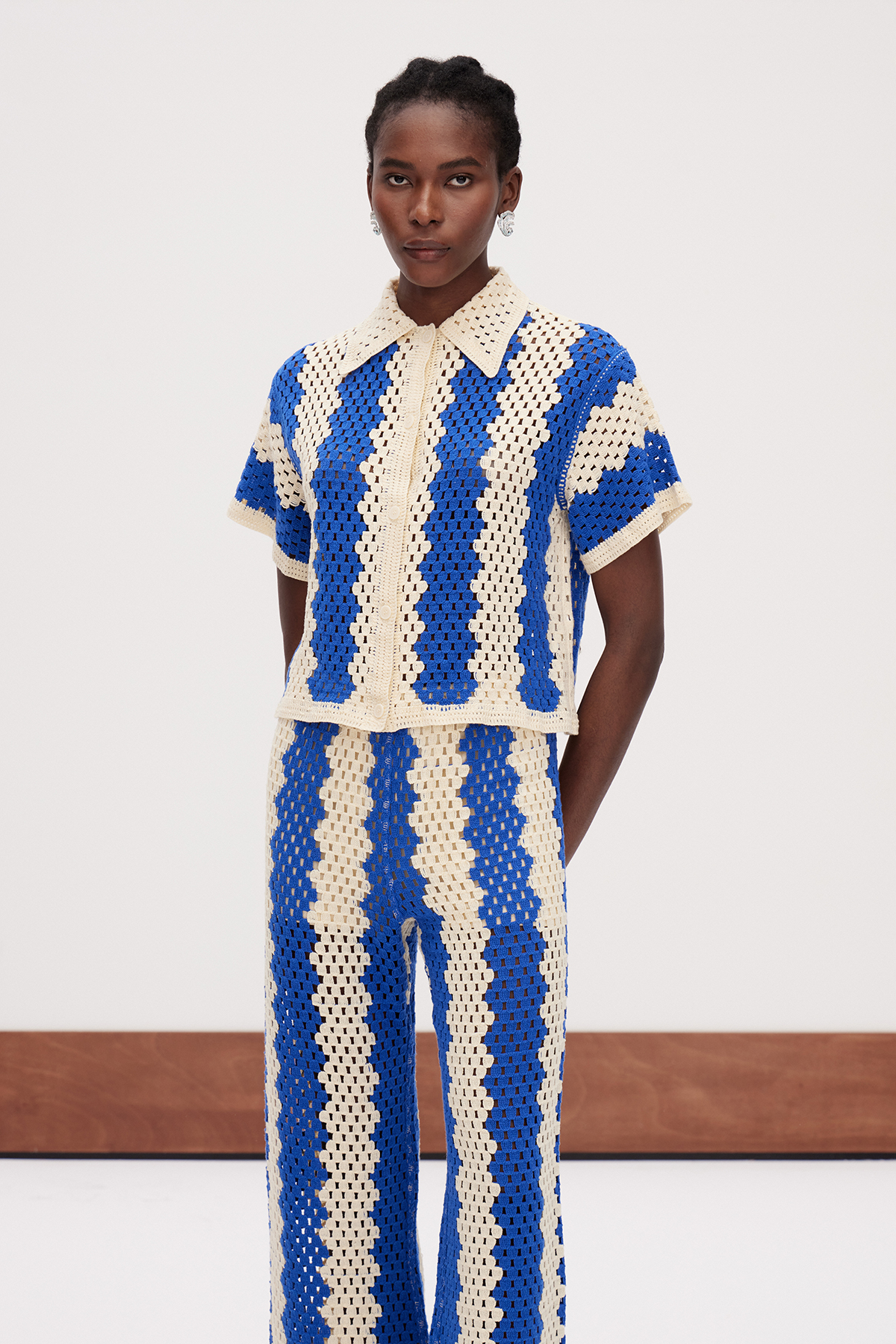 Gailawera Knit Stripe Pants Set