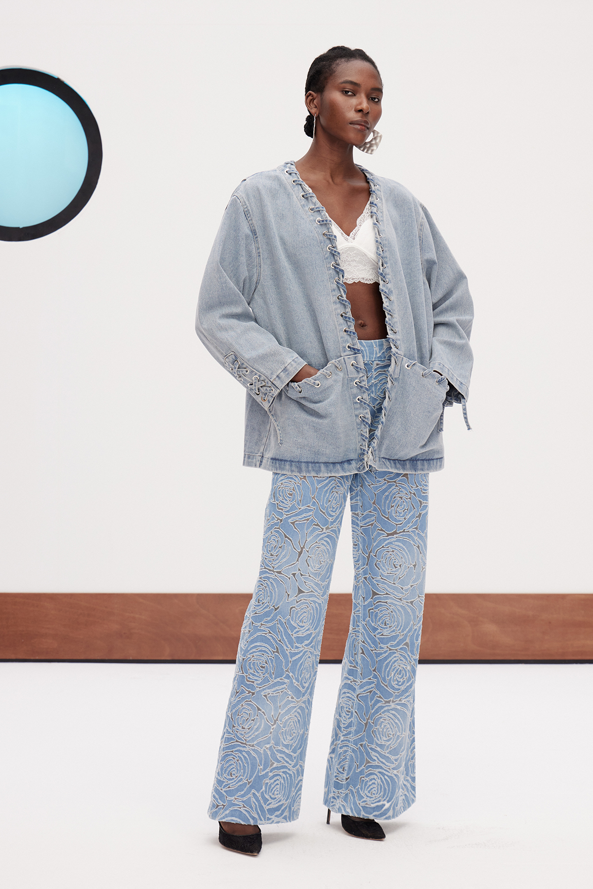 Gaizka Bleached Deconstruct Denim Jacket