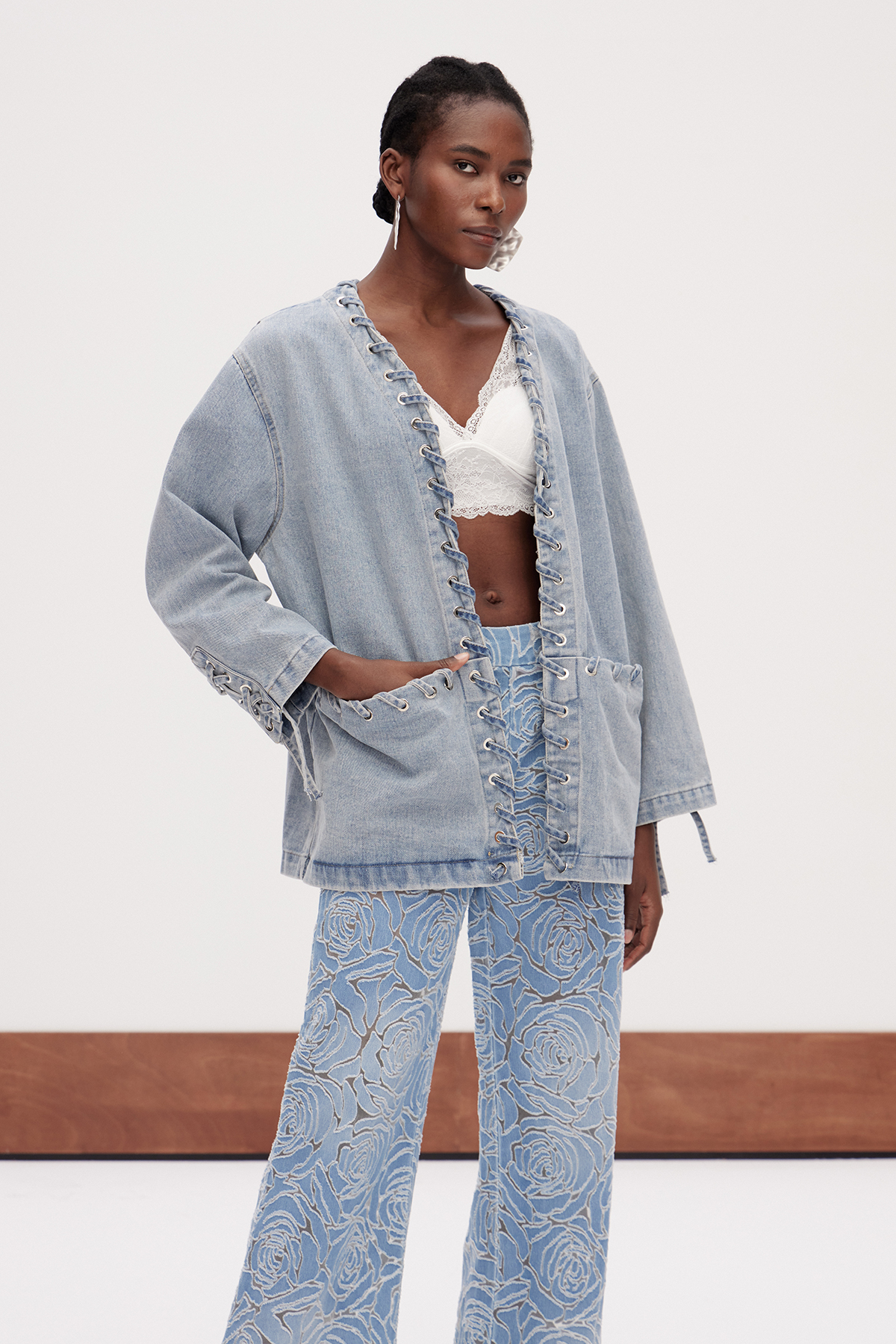 Gaizka Bleached Deconstruct Denim Jacket