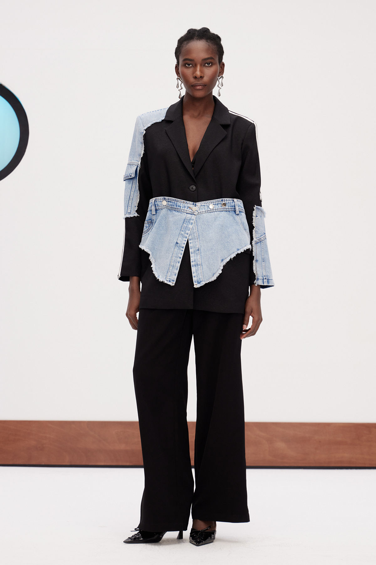 Galaktion Deconstruct Denim Blazer