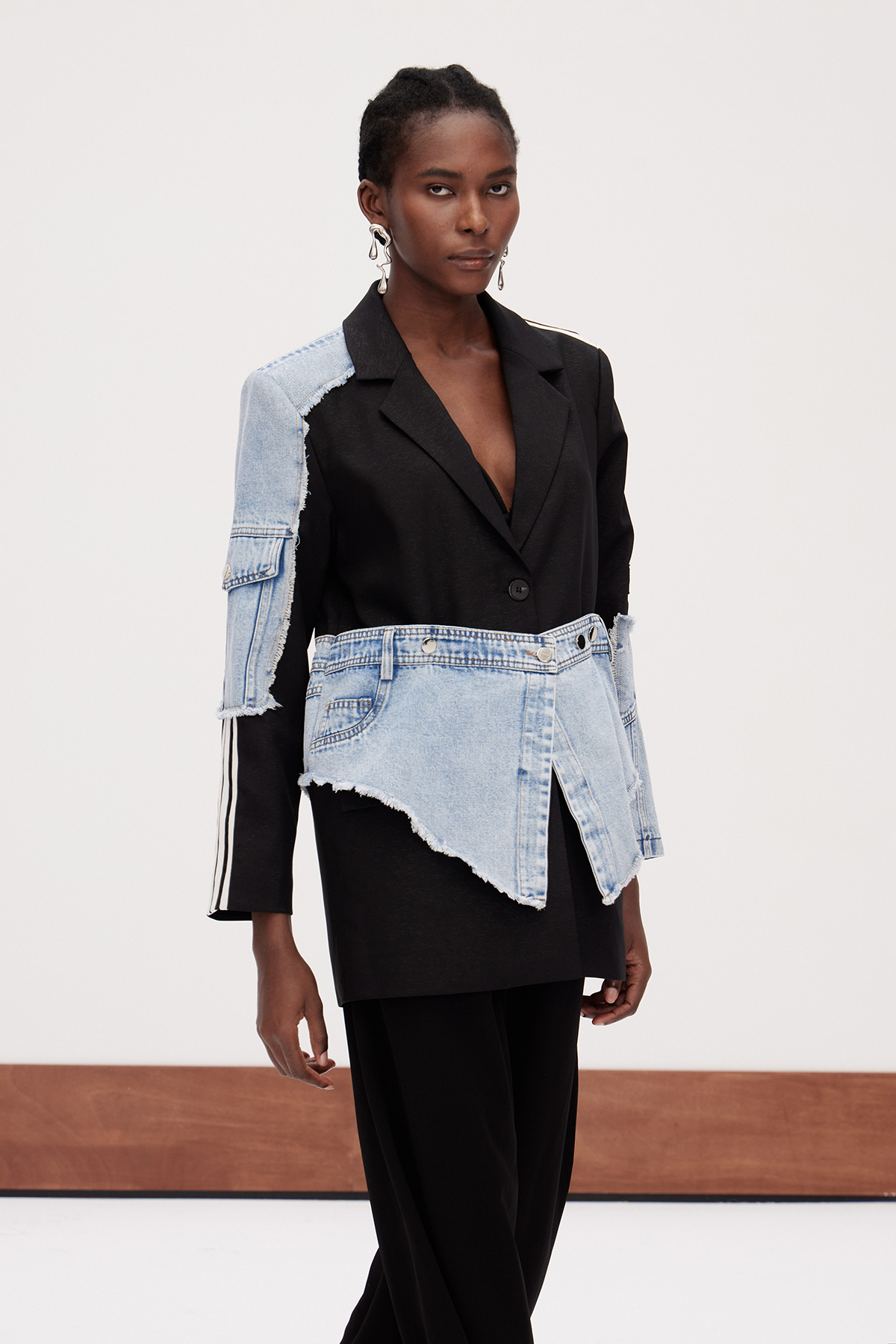 Galaktion Deconstruct Denim Blazer