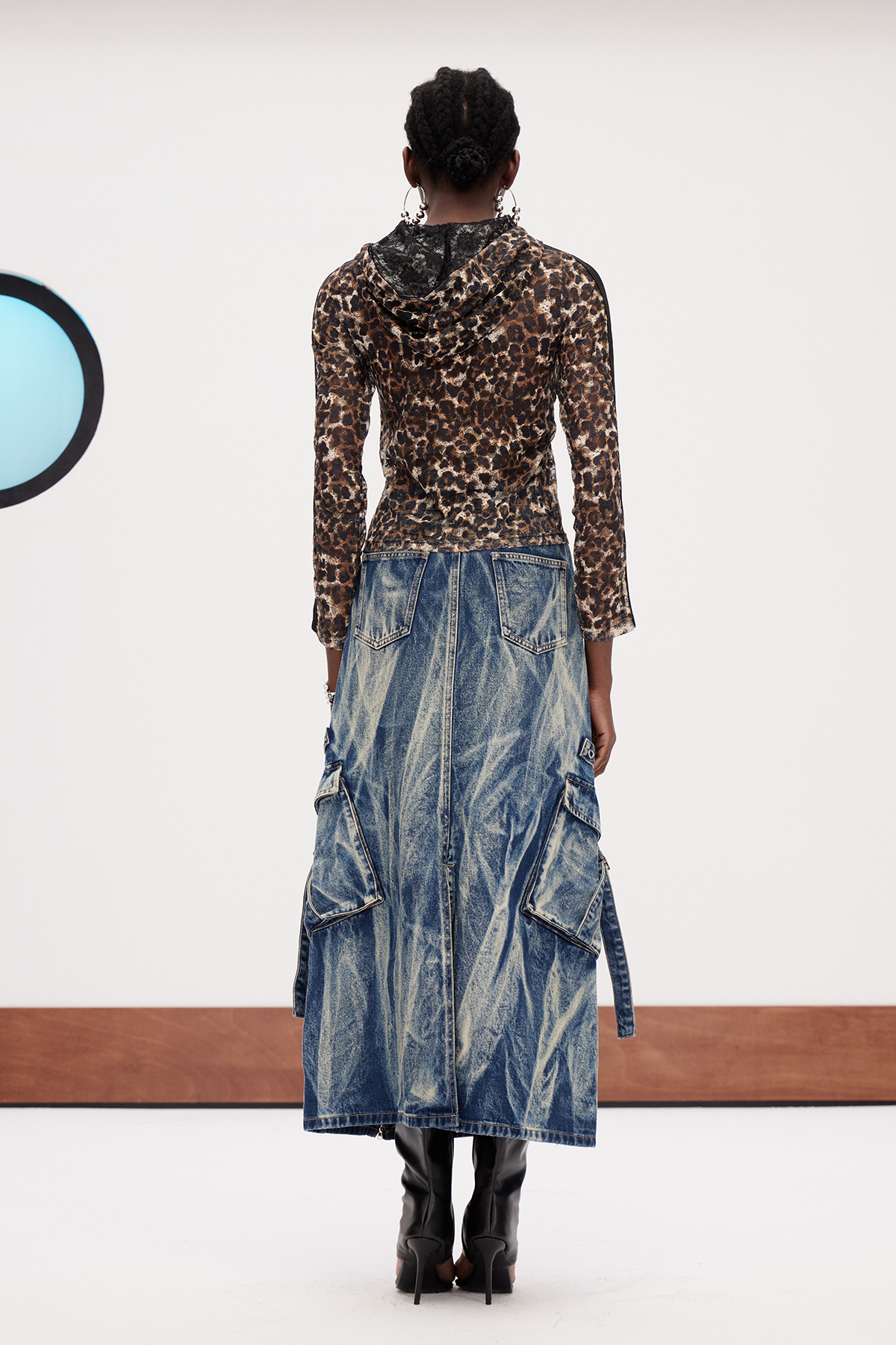 Galba Hooded Leopard Jacket