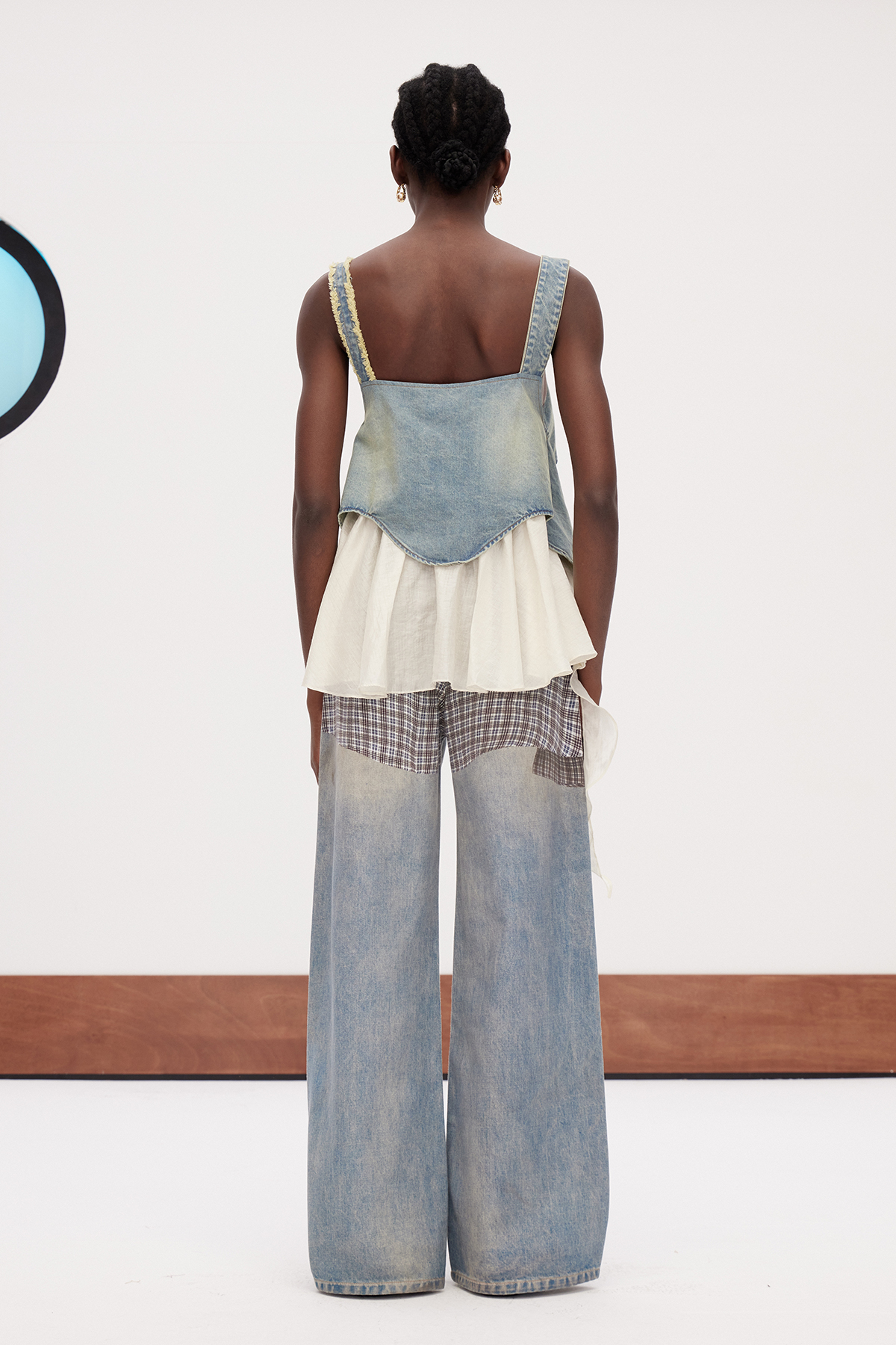 Galena Deconstruct Asymmetric Ruffle Top