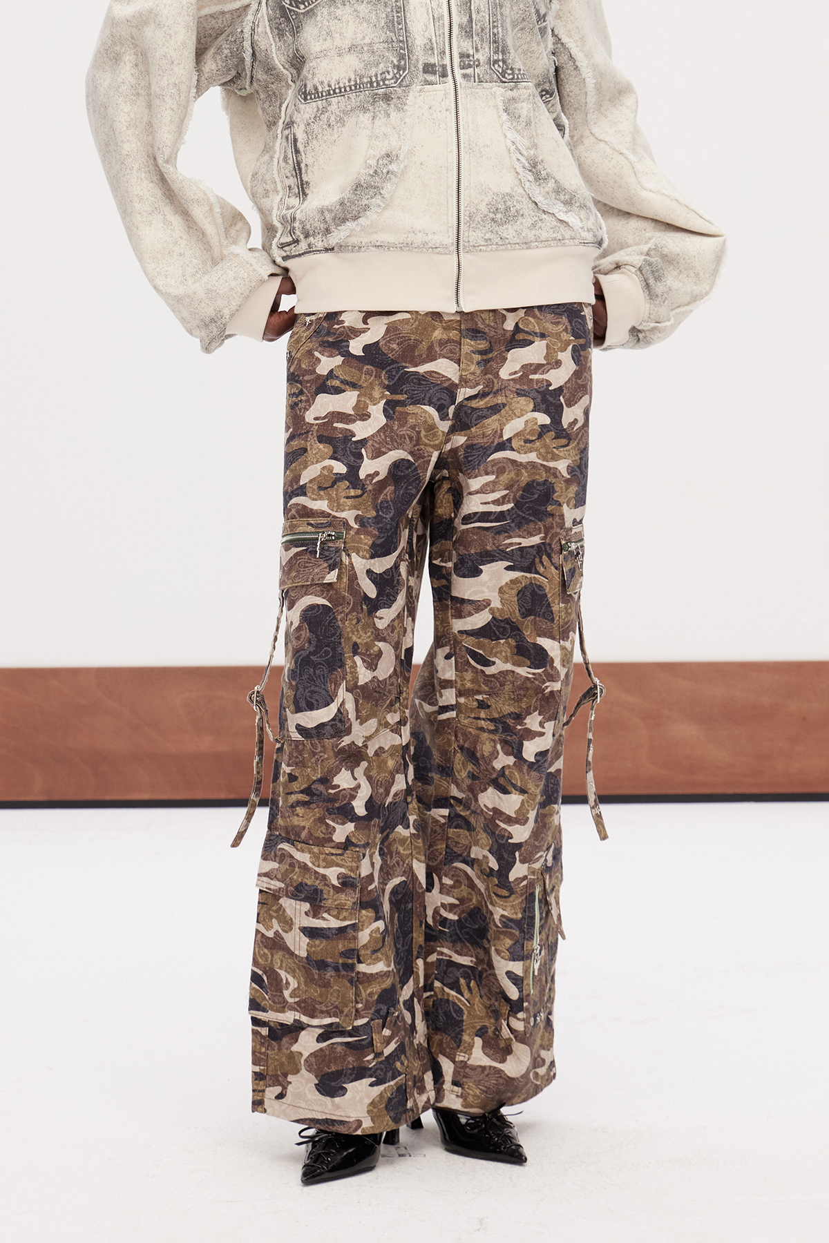 Ganesh Camouflage Wide Leg Pants