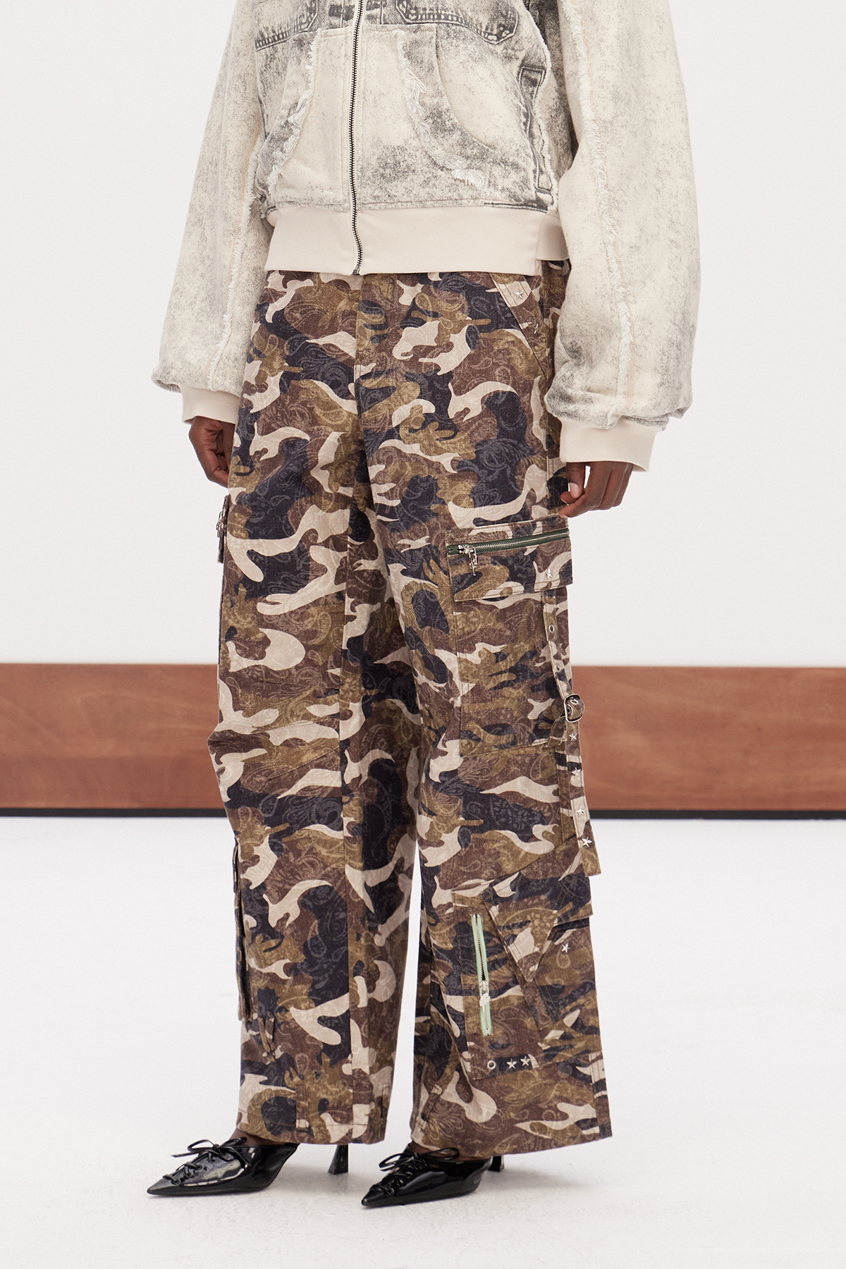 Ganesh Camouflage Wide Leg Pants