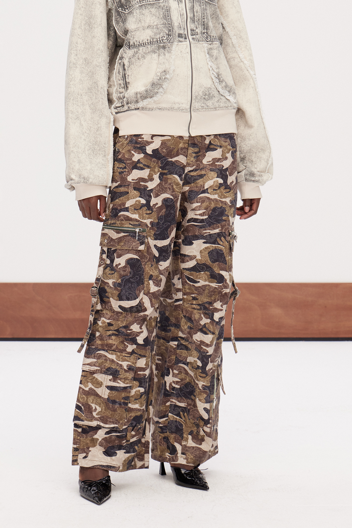 Ganesh Camouflage Wide Leg Pants
