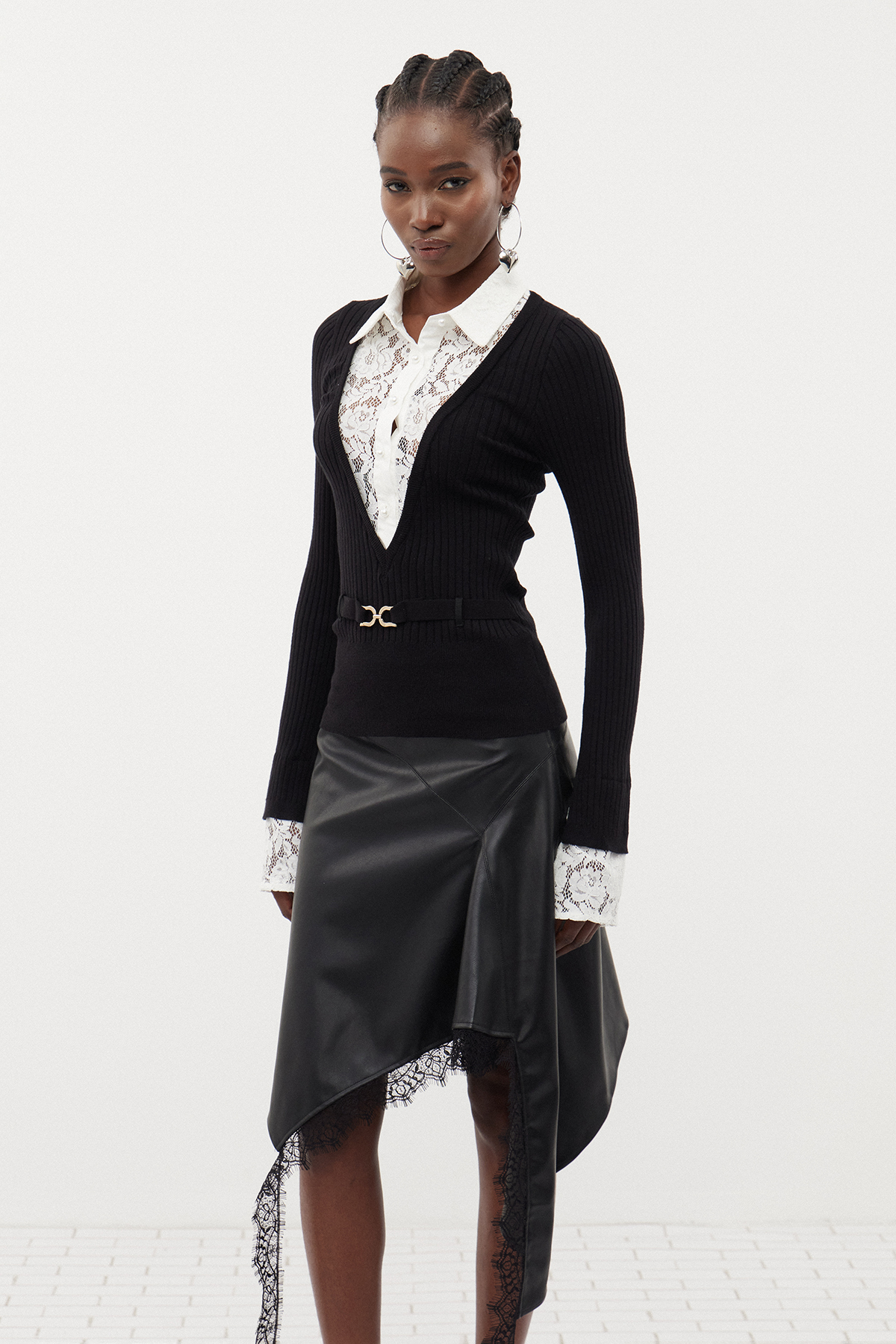 Gantulga Knit Lace Top