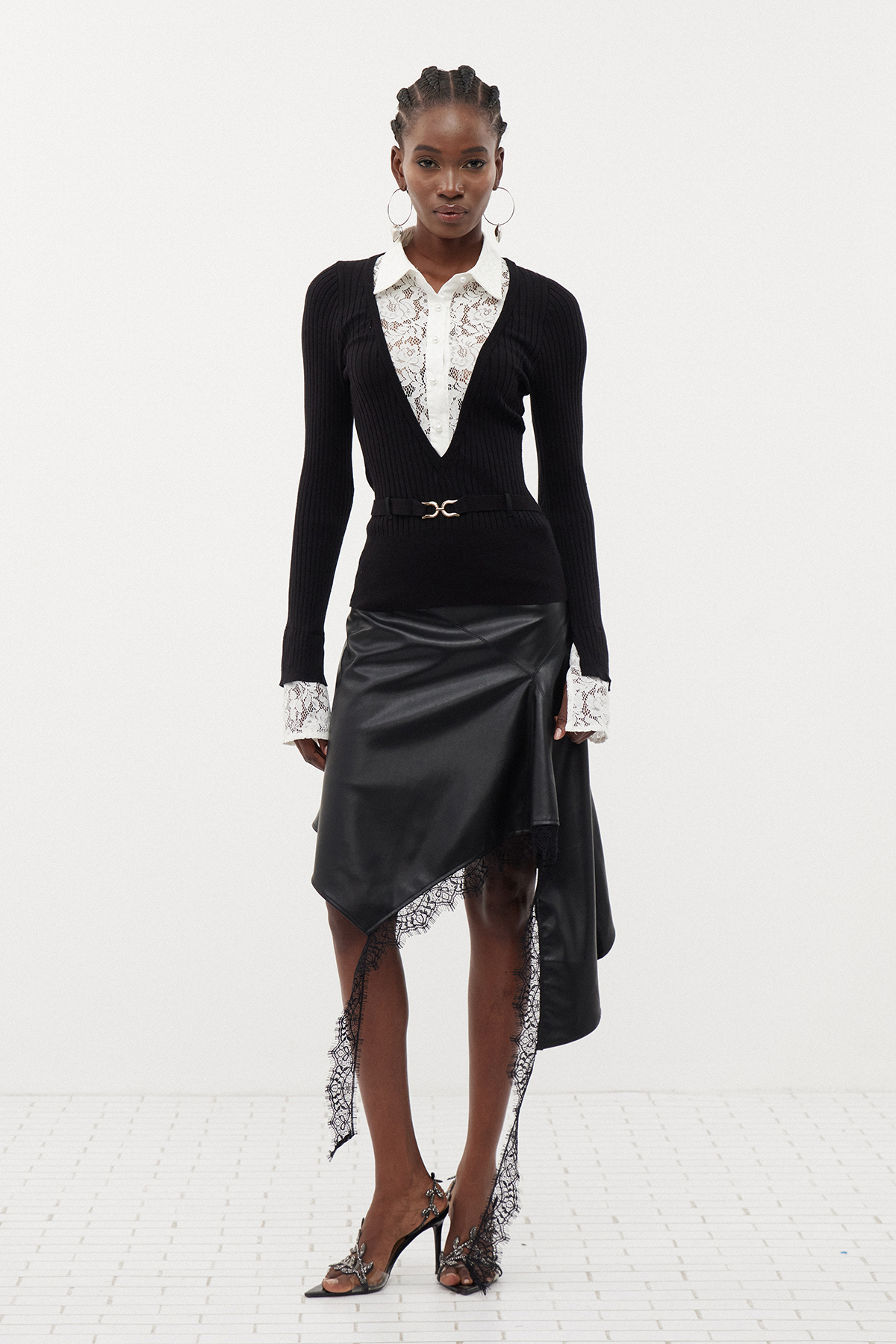 Gantulga Knit Lace Top