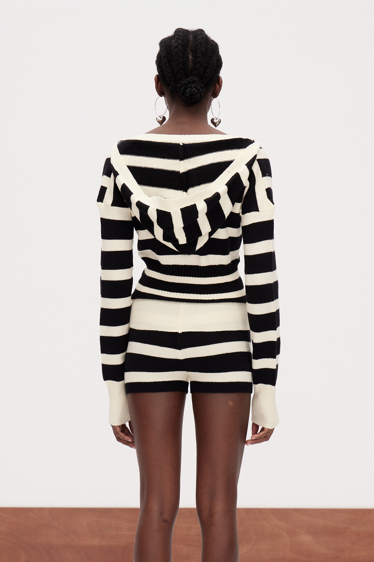 Ganzorig Hooded Stripe Pants Set