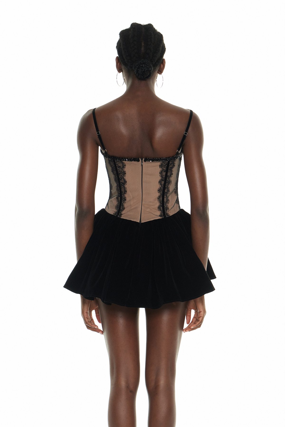 Garbi Velvet Lace Mini Dress