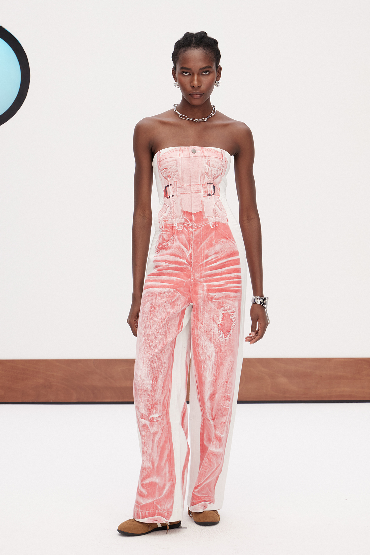 Garnett Strapless Denim Jumpsuit