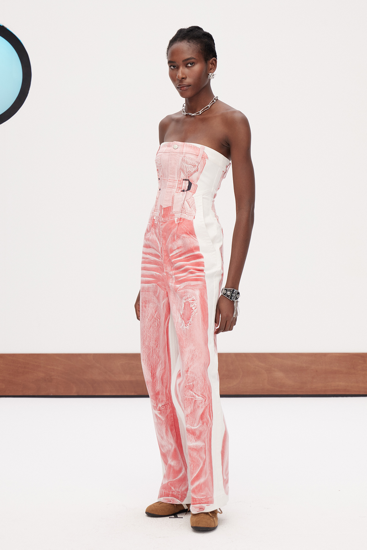 Garnett Strapless Denim Jumpsuit