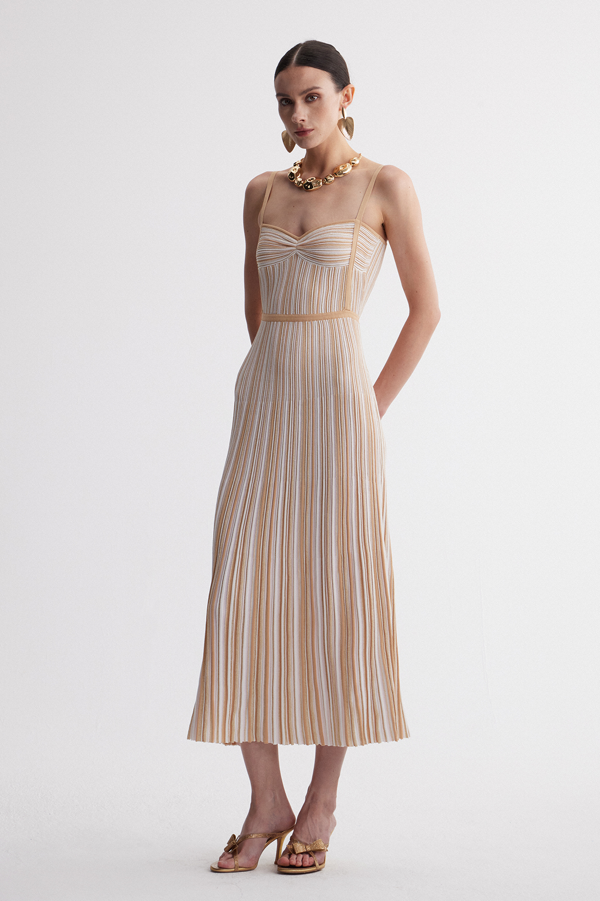 Giovannetta Spaghetti Stripe Maxi Dress