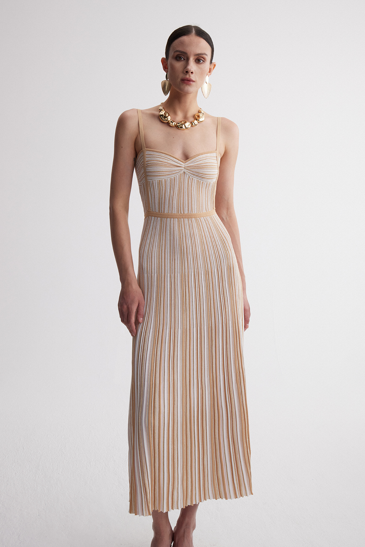 Giovannetta Spaghetti Stripe Maxi Dress