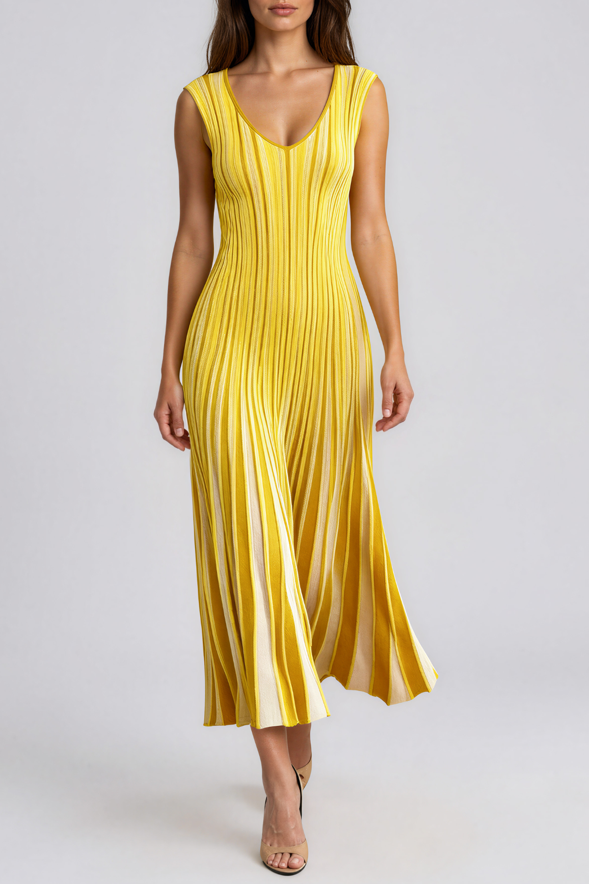 Giovannetta Stripe Knit Maxi Dress