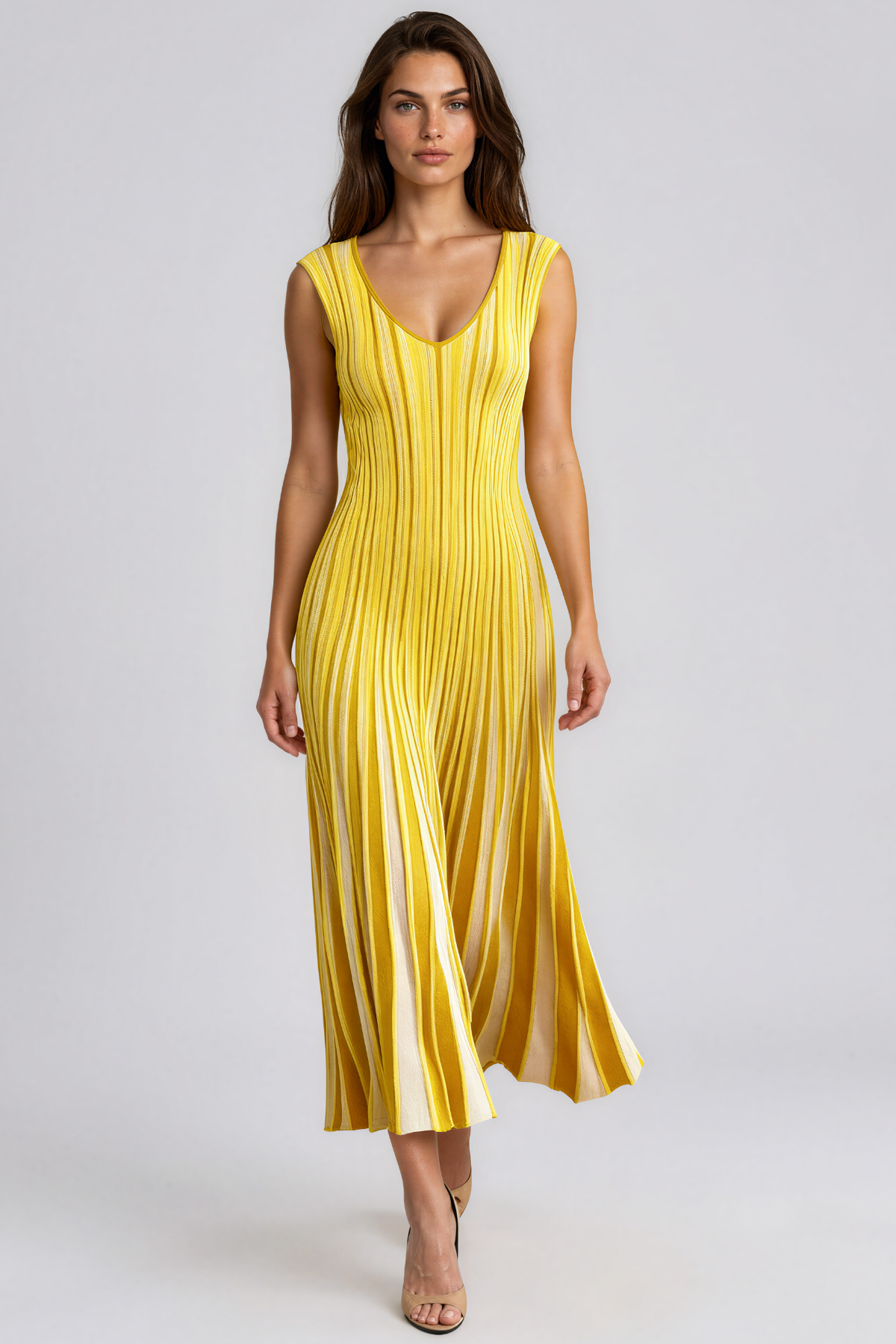 Giovannetta Stripe Knit Maxi Dress