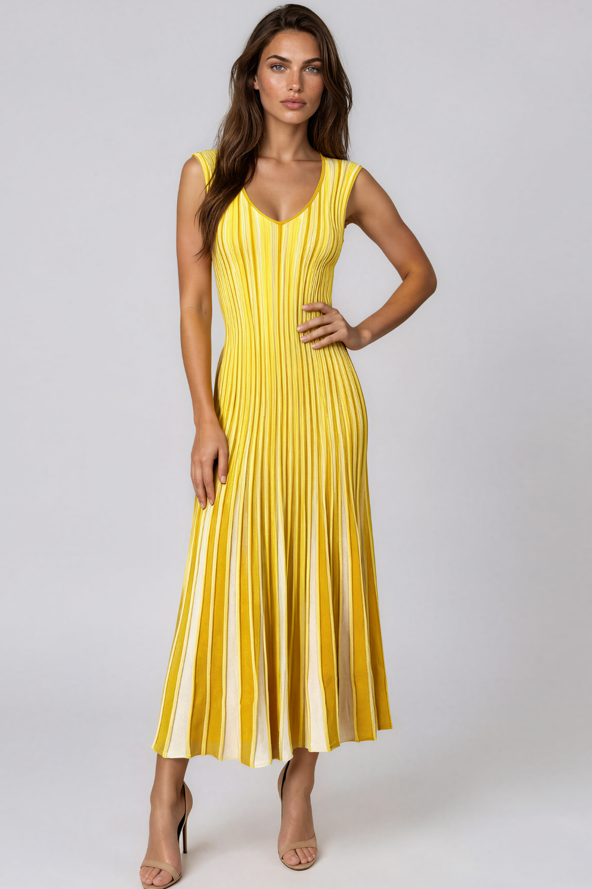 Giovannetta Stripe Knit Maxi Dress