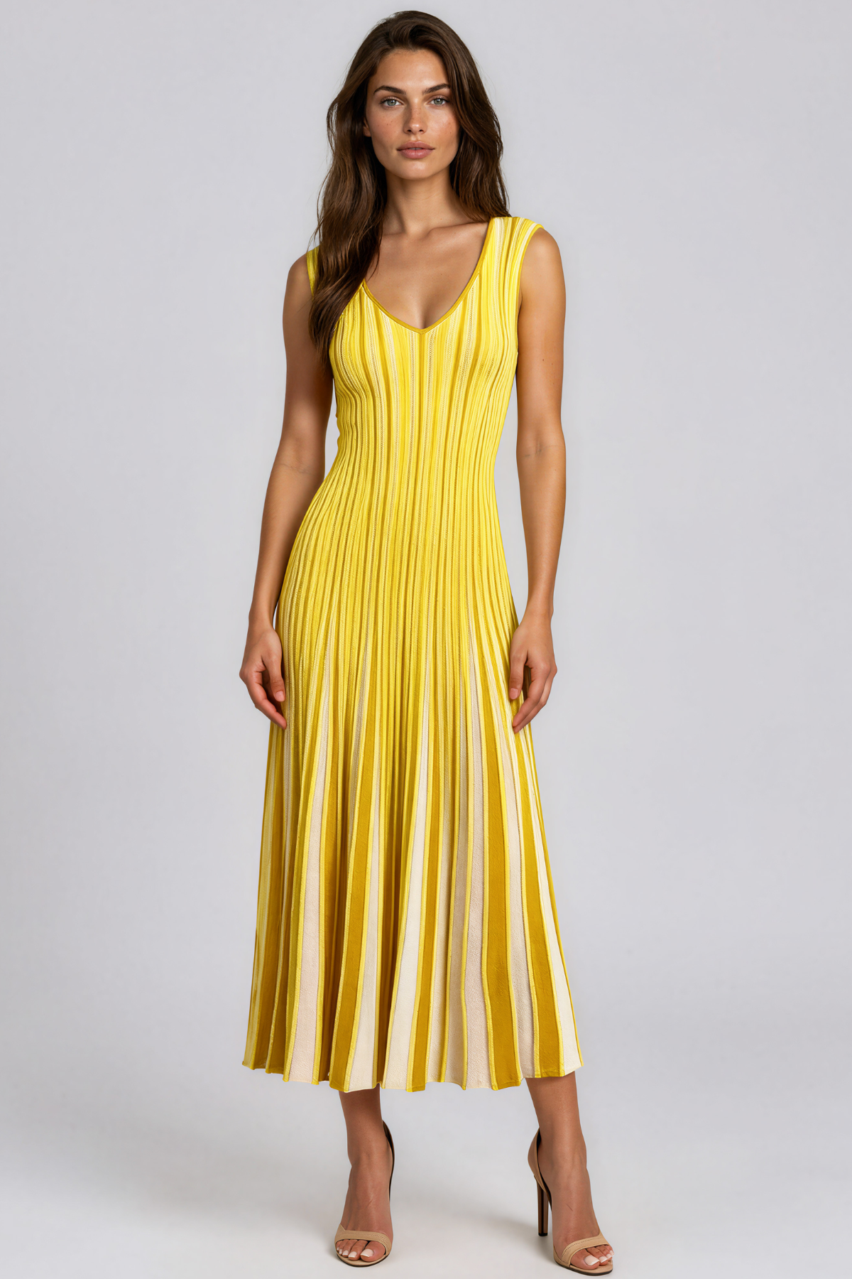 Giovannetta Stripe Knit Maxi Dress