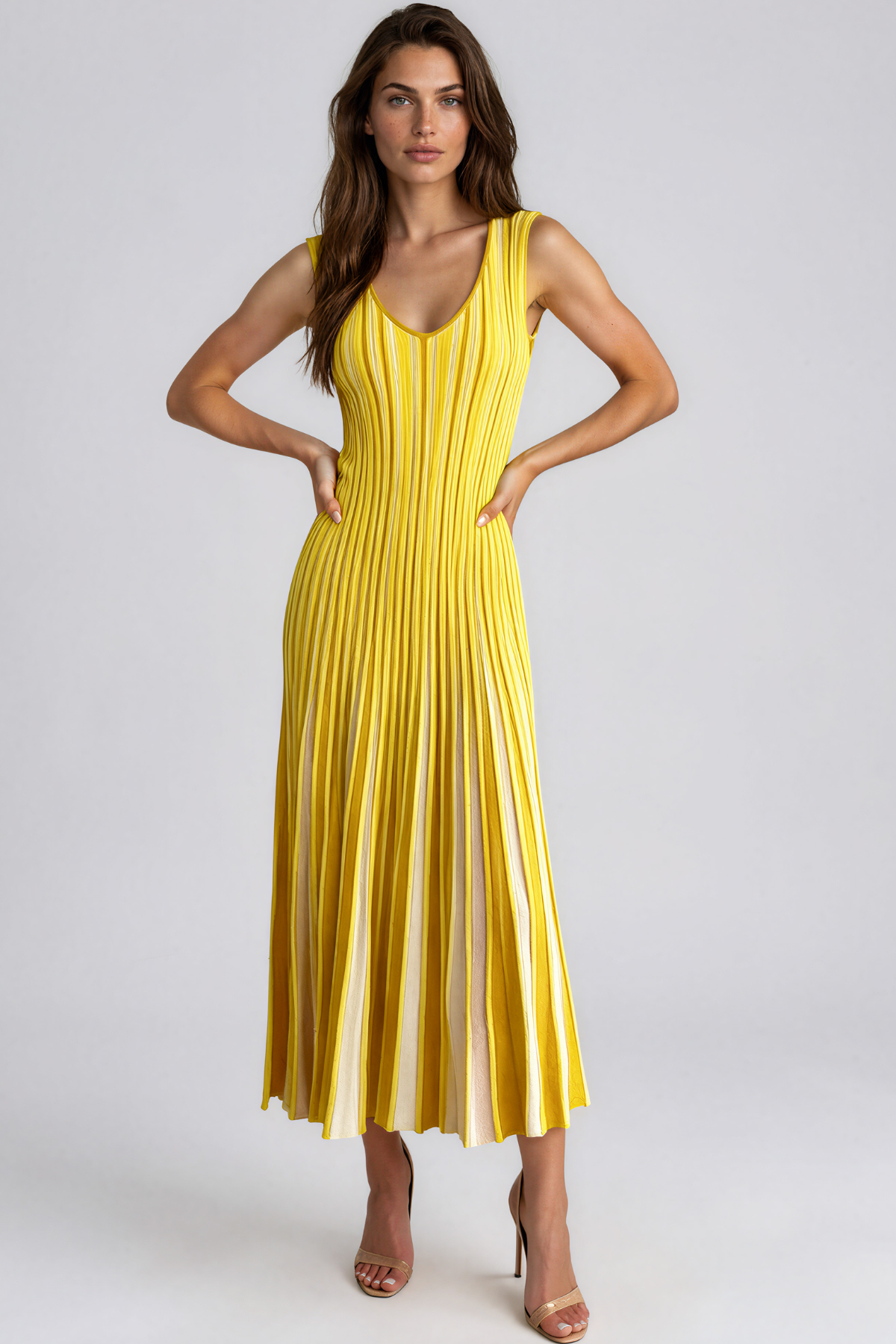 Giovannetta Stripe Knit Maxi Dress
