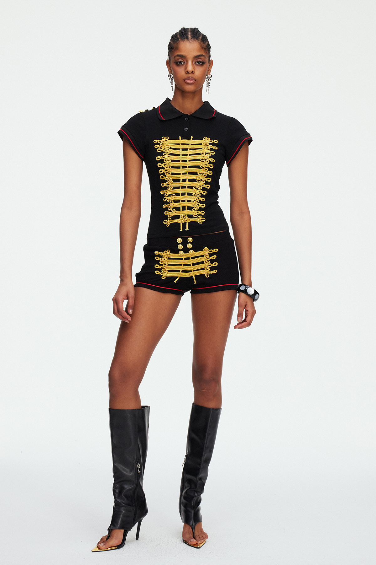 Gisilfrid Napoleon Shorts Set In Black