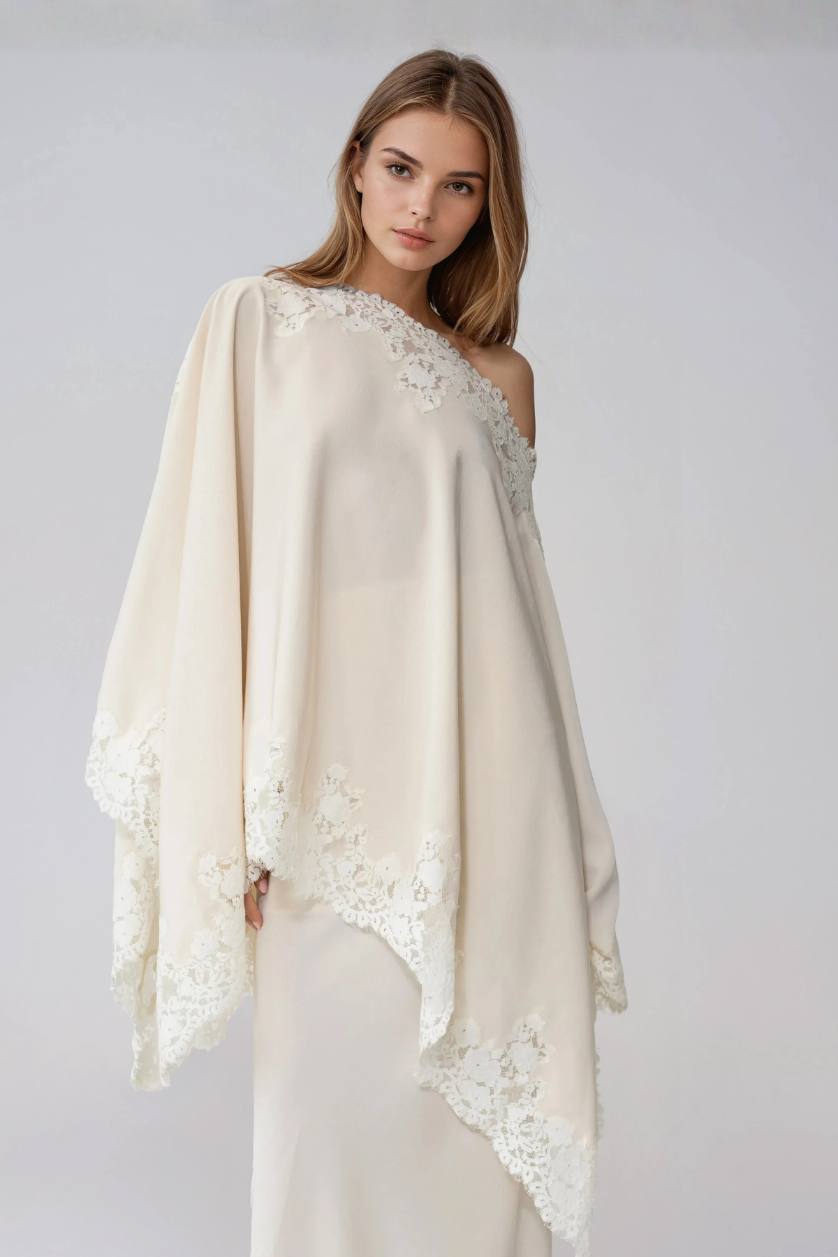 Gita Shawl Lace Skirt Set 