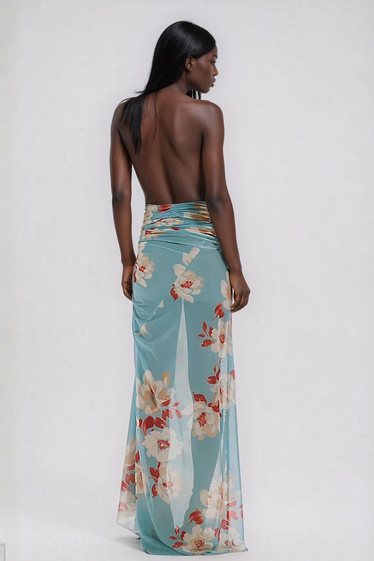 Haakon Twisted Print Maxi Dress