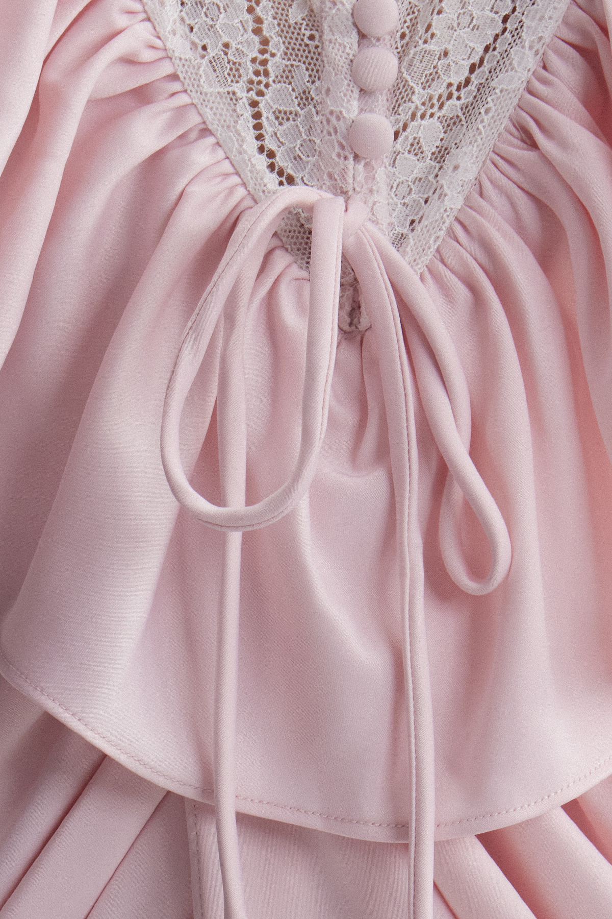 Hadassa Plunge Ruffle Playsuit In Pink