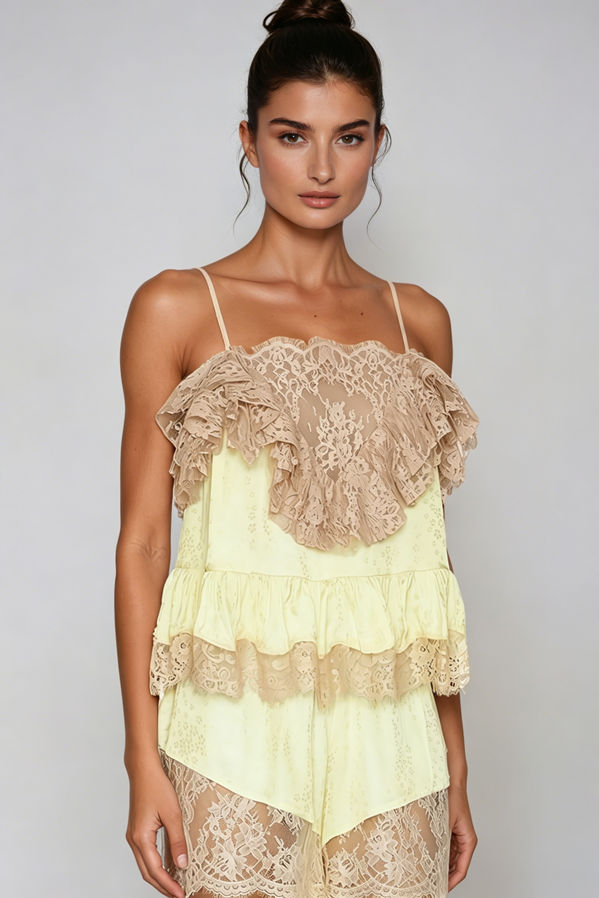 Haran Spaghetti Lace Shorts Sets