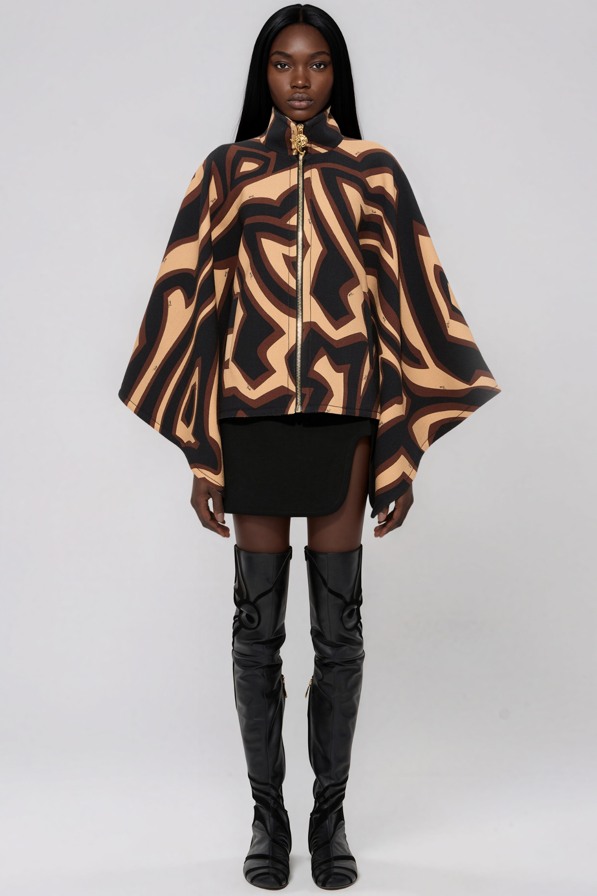 Hardmod High Neck Print Jacket