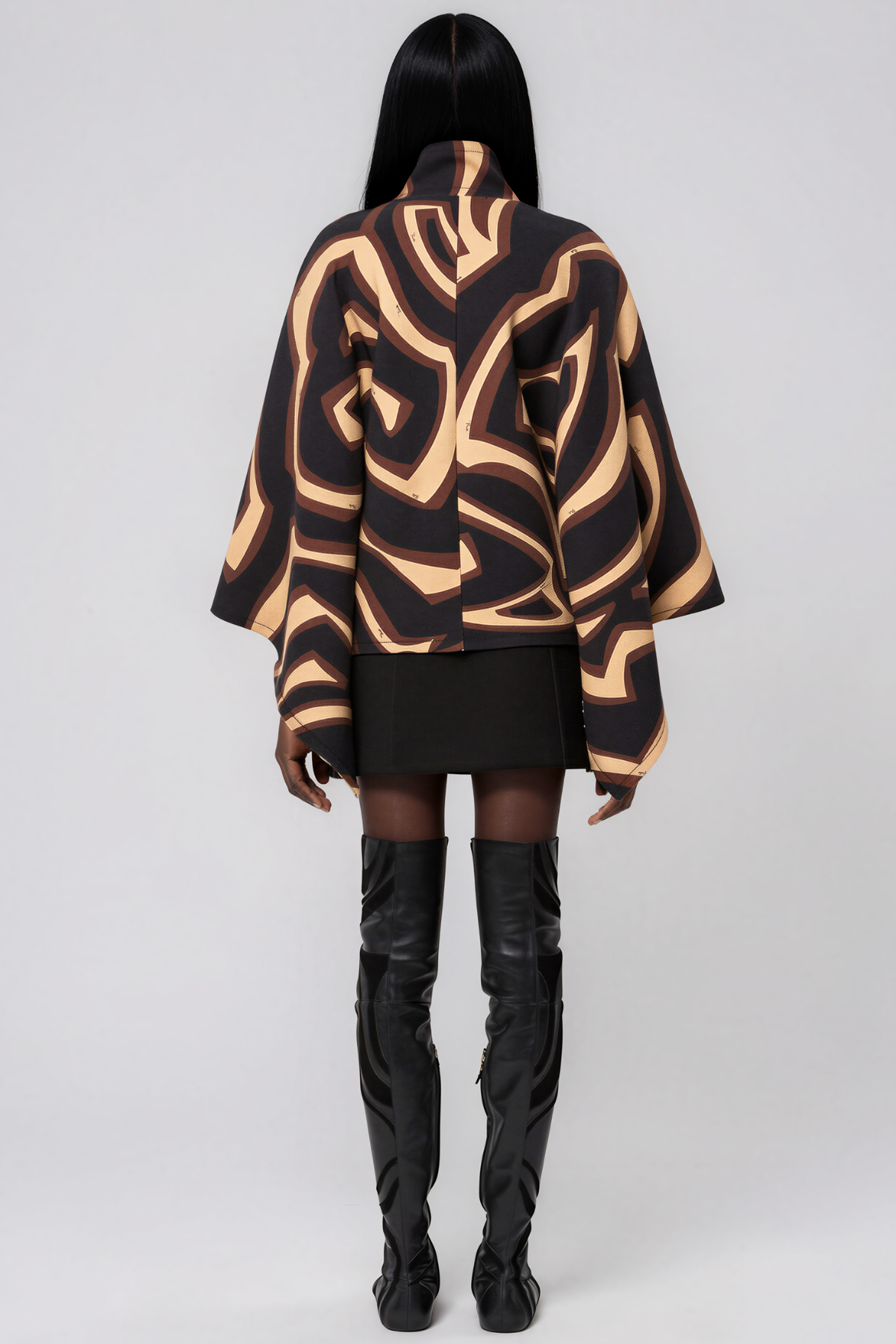 Hardmod High Neck Print Jacket