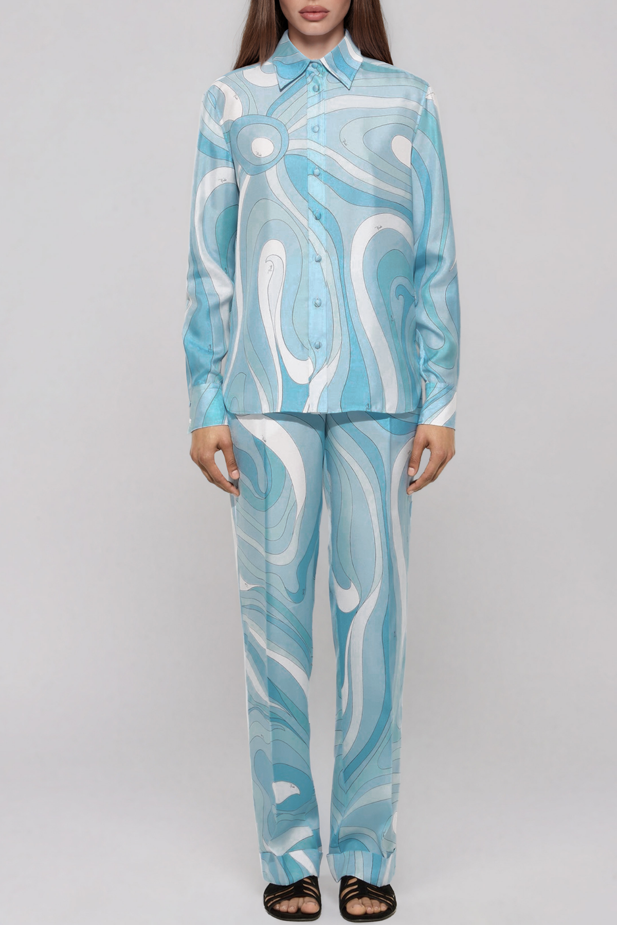 Hardmod Long Sleeve Print Pants Set