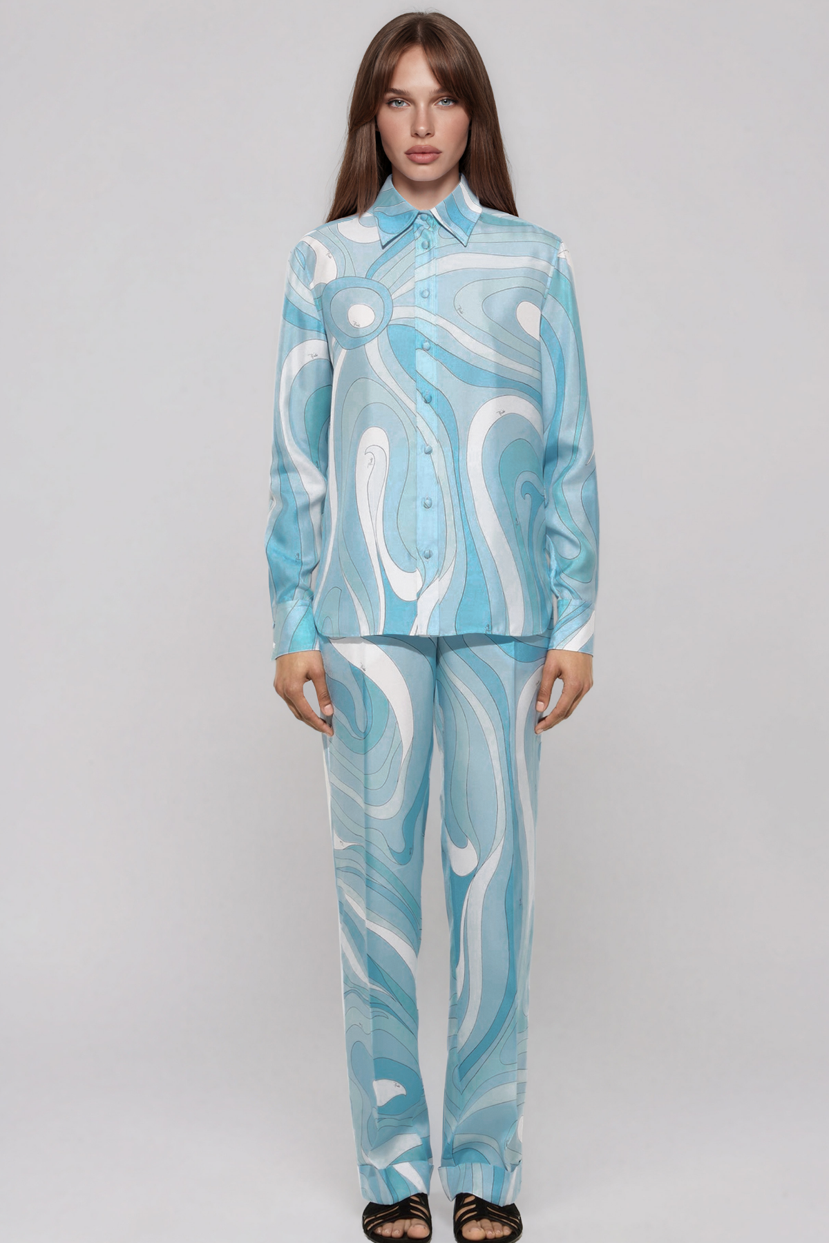 Hardmod Long Sleeve Print Pants Set