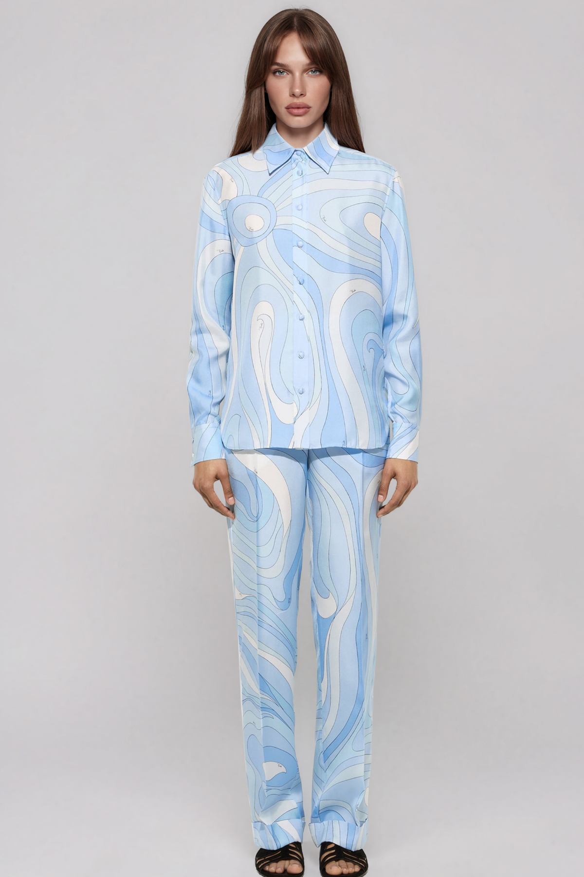 Hardmod Long Sleeve Print Pants Set