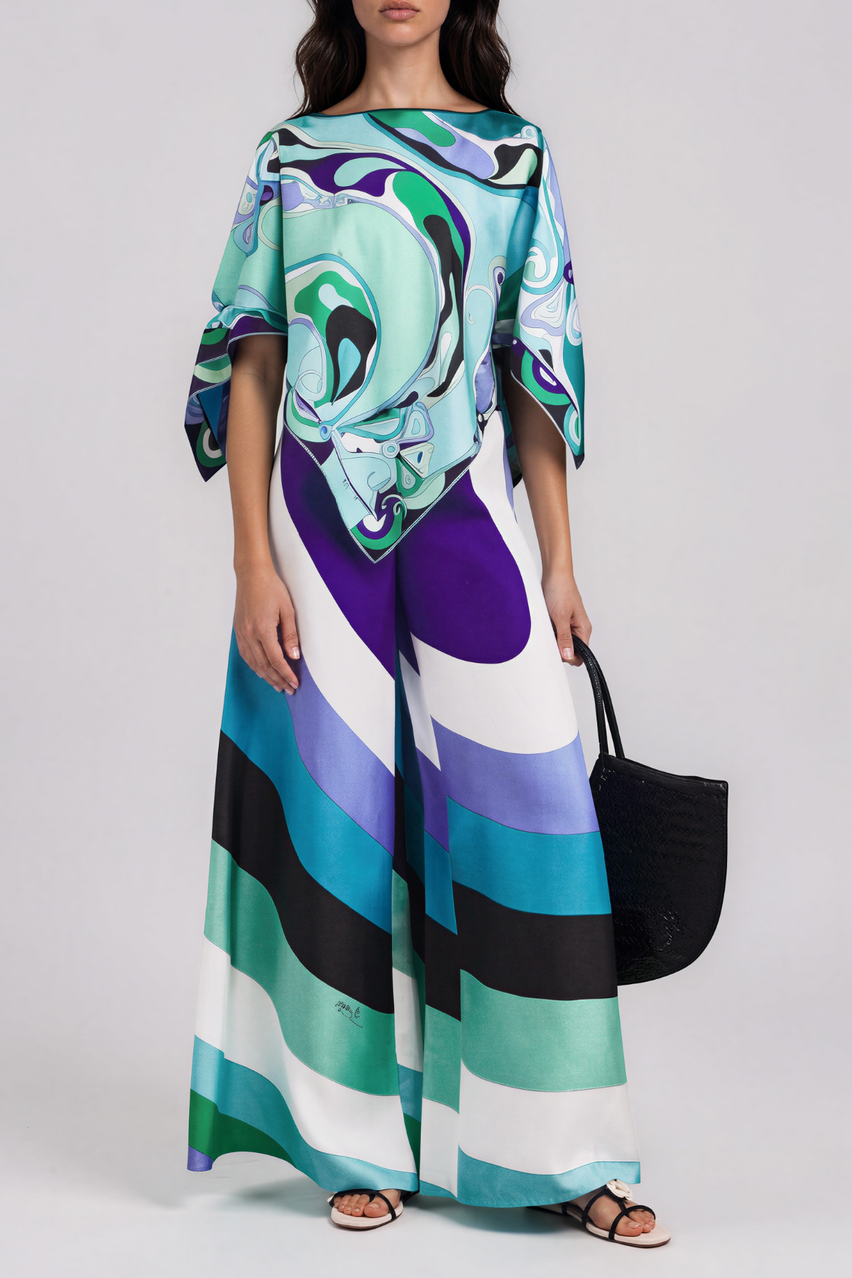 Hardmod Ruffle Print Pants Set